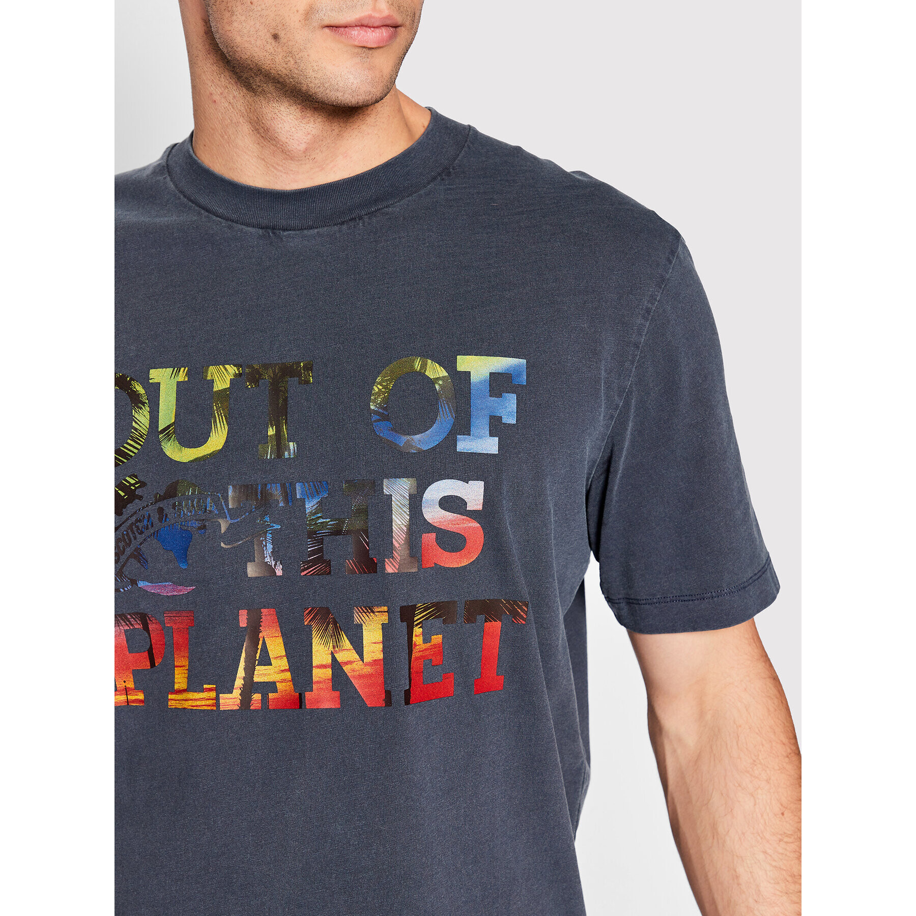 Scotch & Soda Тишърт 167343 Тъмносин Regular Fit - Pepit.bg