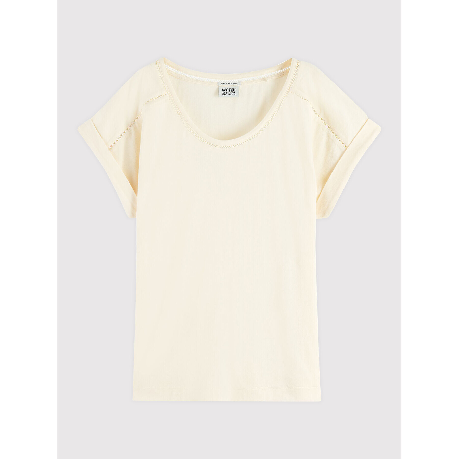 Scotch & Soda Тишърт 167883 Бежов Regular Fit - Pepit.bg