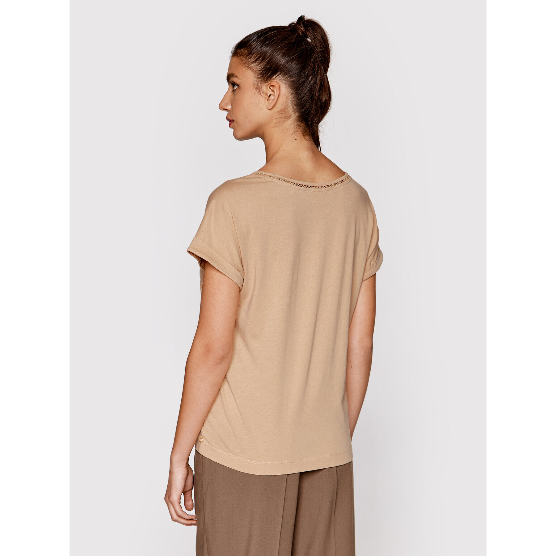 Scotch & Soda Тишърт 167883 Бежов Relaxed Fit - Pepit.bg