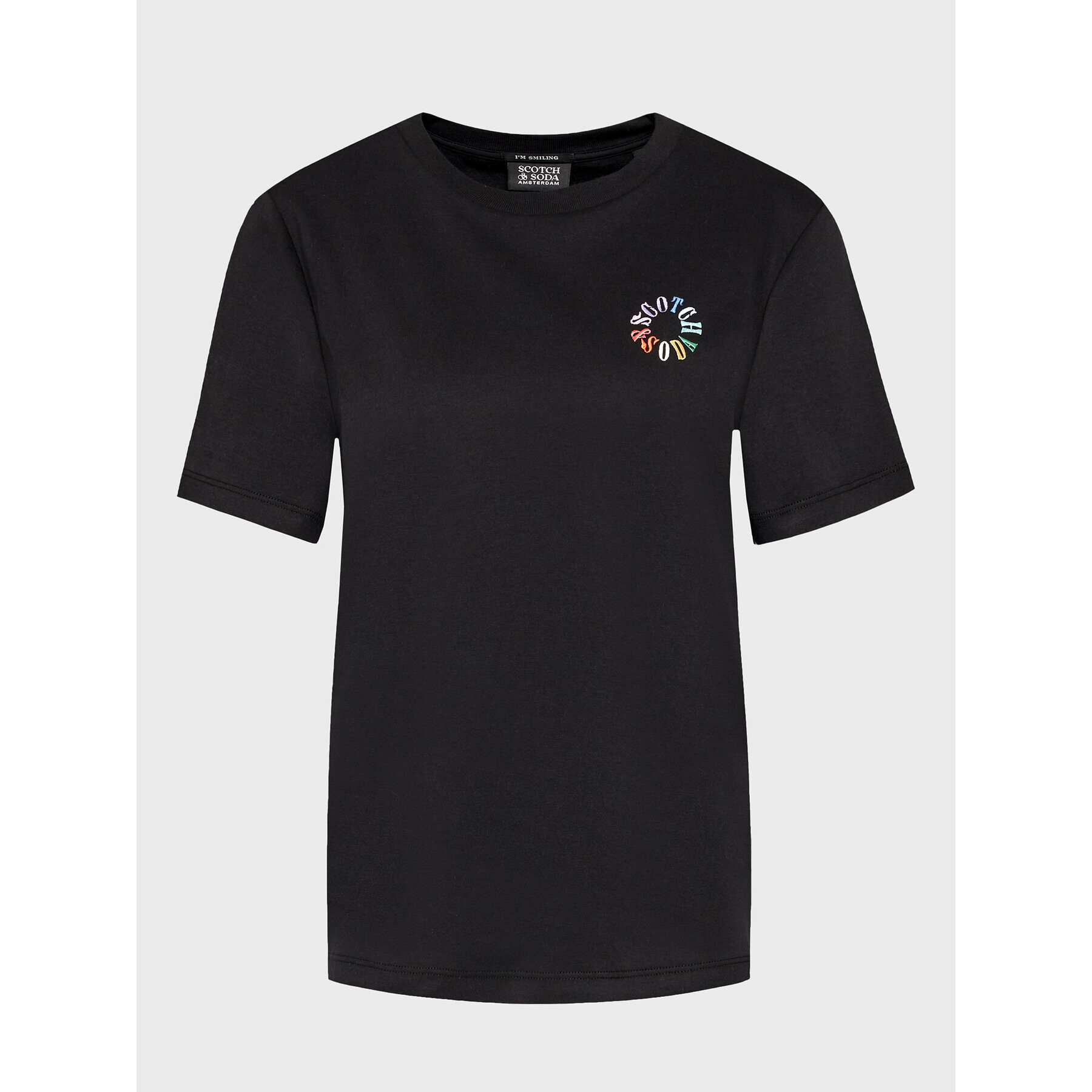 Scotch & Soda Тишърт 167885 Черен Regular Fit - Pepit.bg