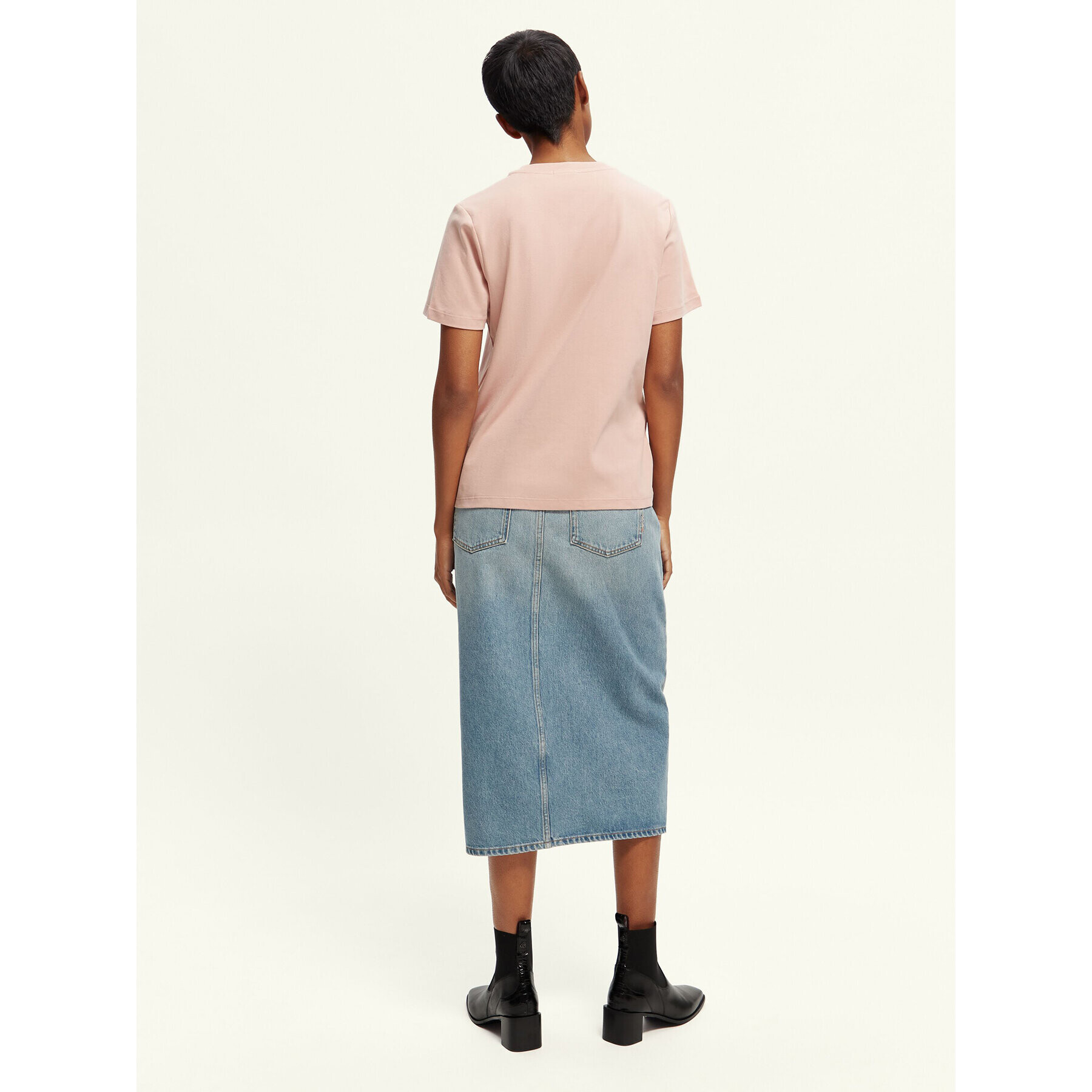Scotch & Soda Тишърт 167885 Розов Regular Fit - Pepit.bg