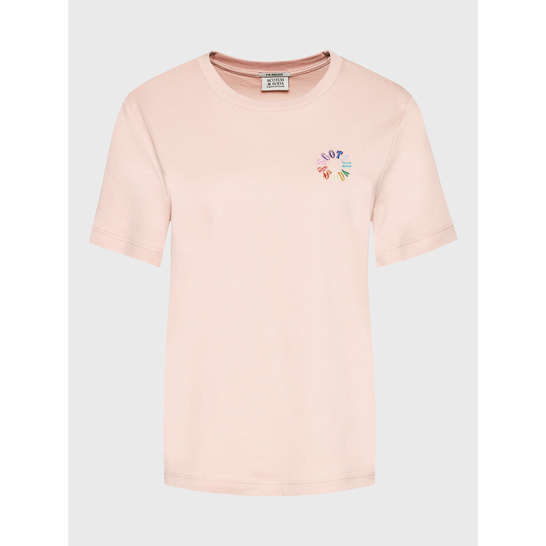 Scotch & Soda Тишърт 167885 Розов Regular Fit - Pepit.bg
