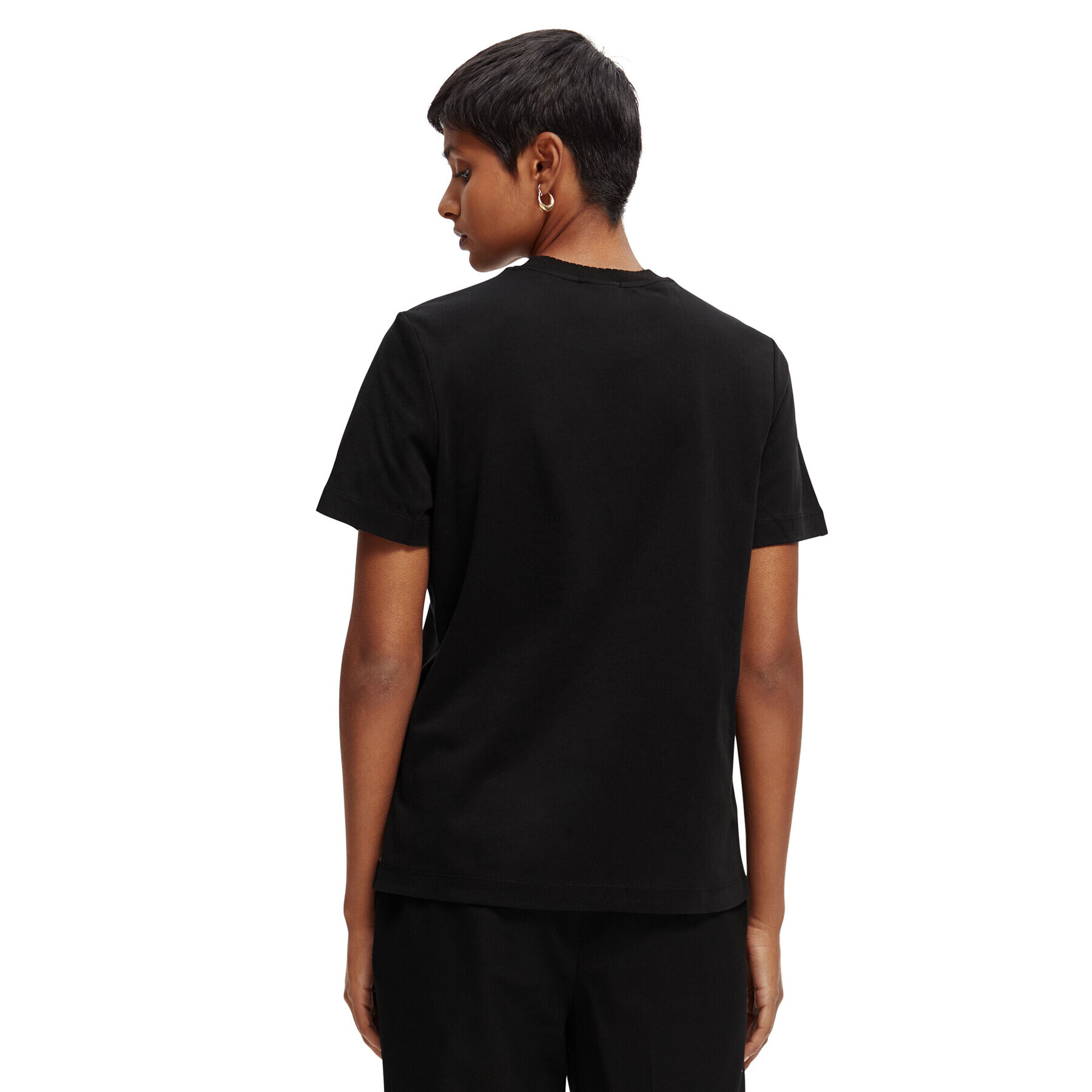 Scotch & Soda Тишърт 167895 Черен Regular Fit - Pepit.bg