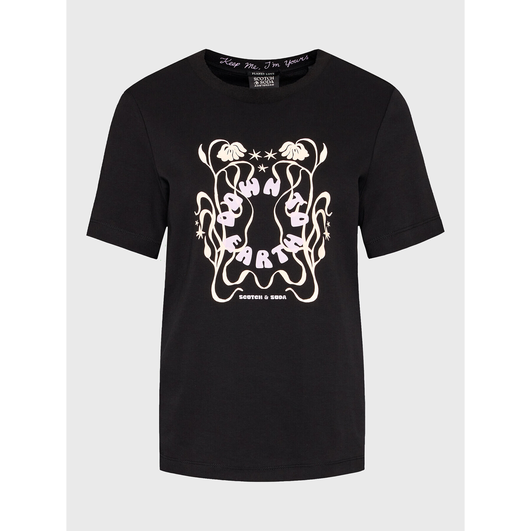 Scotch & Soda Тишърт 167895 Черен Regular Fit - Pepit.bg