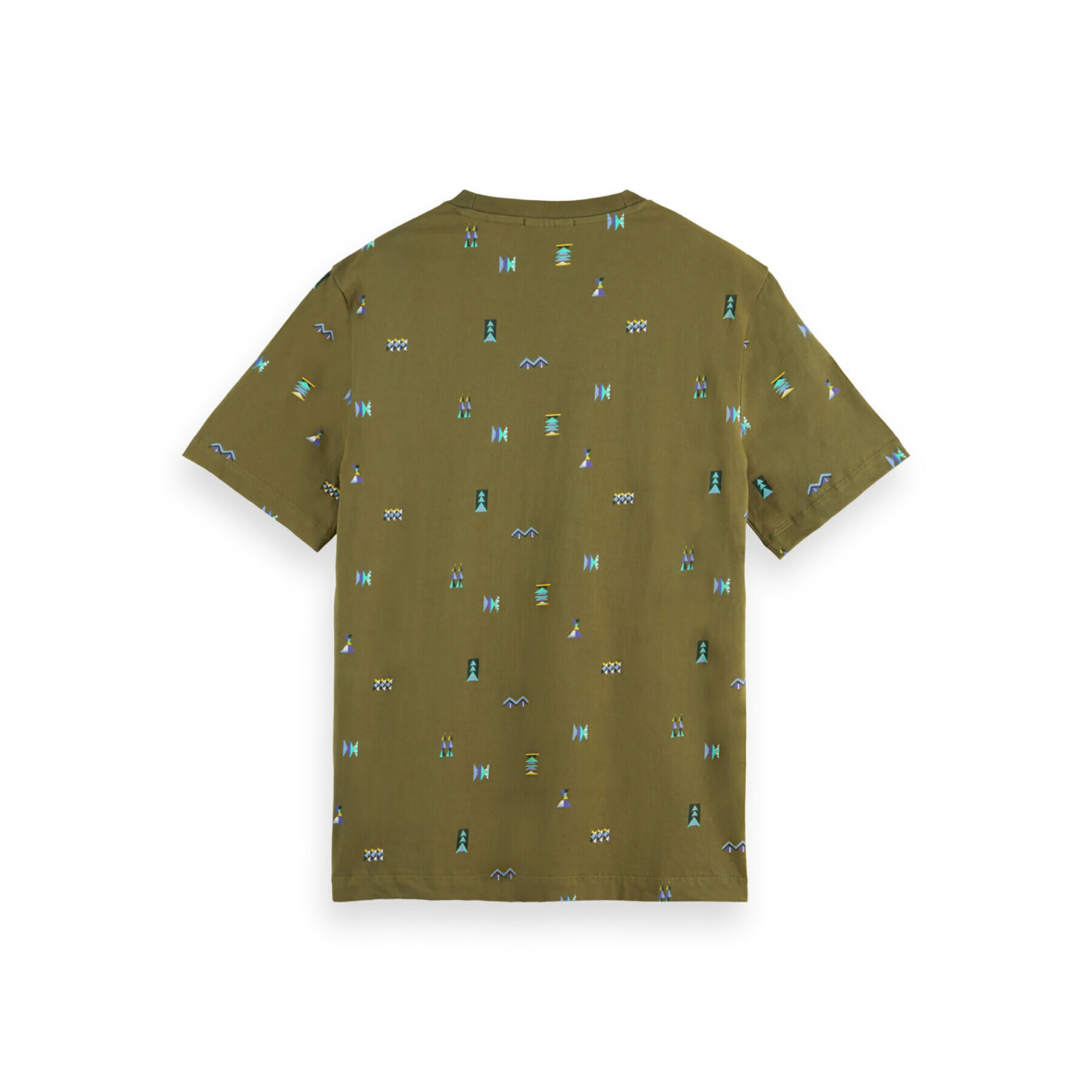 Scotch & Soda Тишърт 169073 Зелен Regular Fit - Pepit.bg