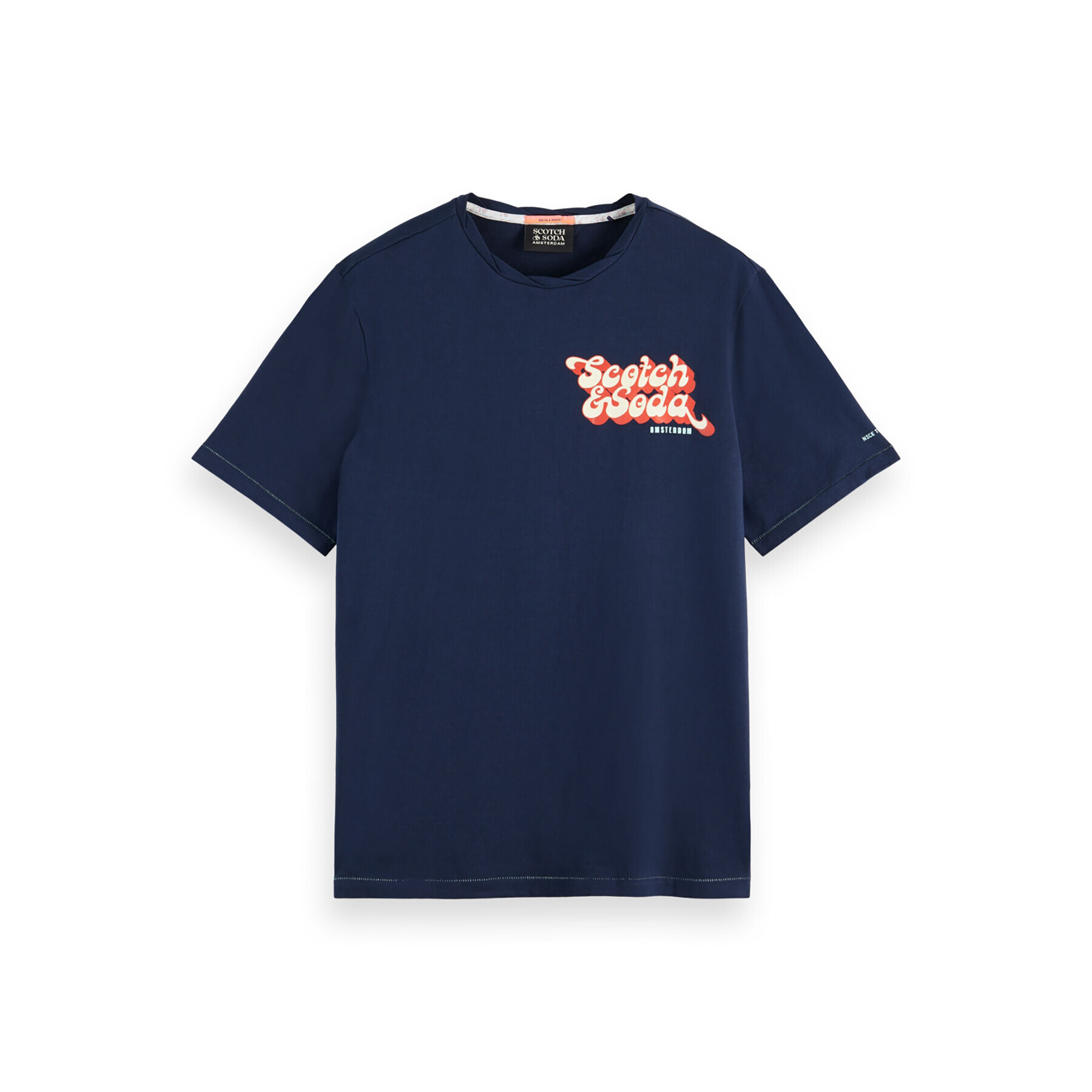 Scotch & Soda Тишърт 169075 Тъмносин Regular Fit - Pepit.bg
