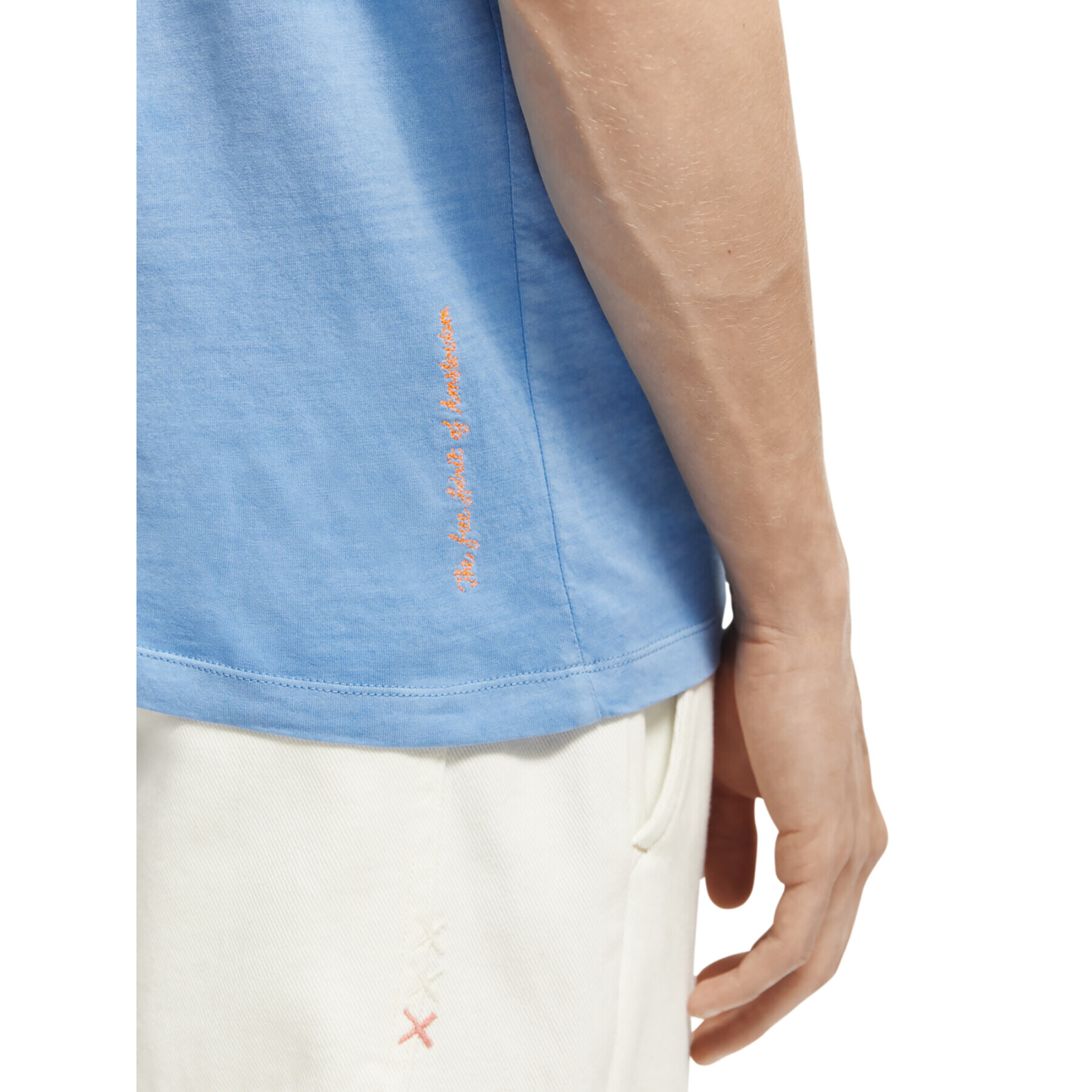 Scotch & Soda Тишърт 169076 Син Regular Fit - Pepit.bg