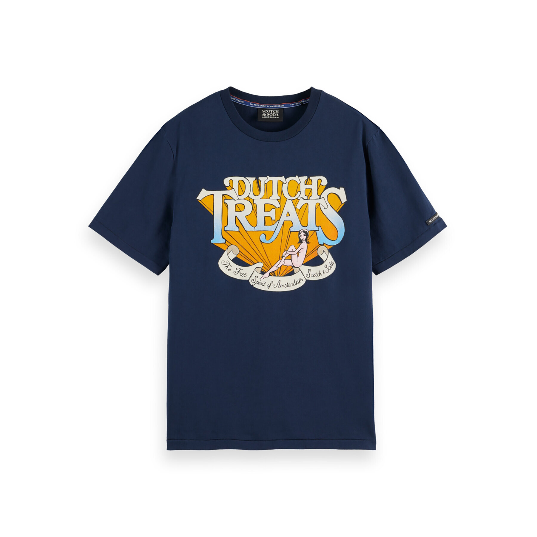 Scotch & Soda Тишърт 169081 Тъмносин Regular Fit - Pepit.bg