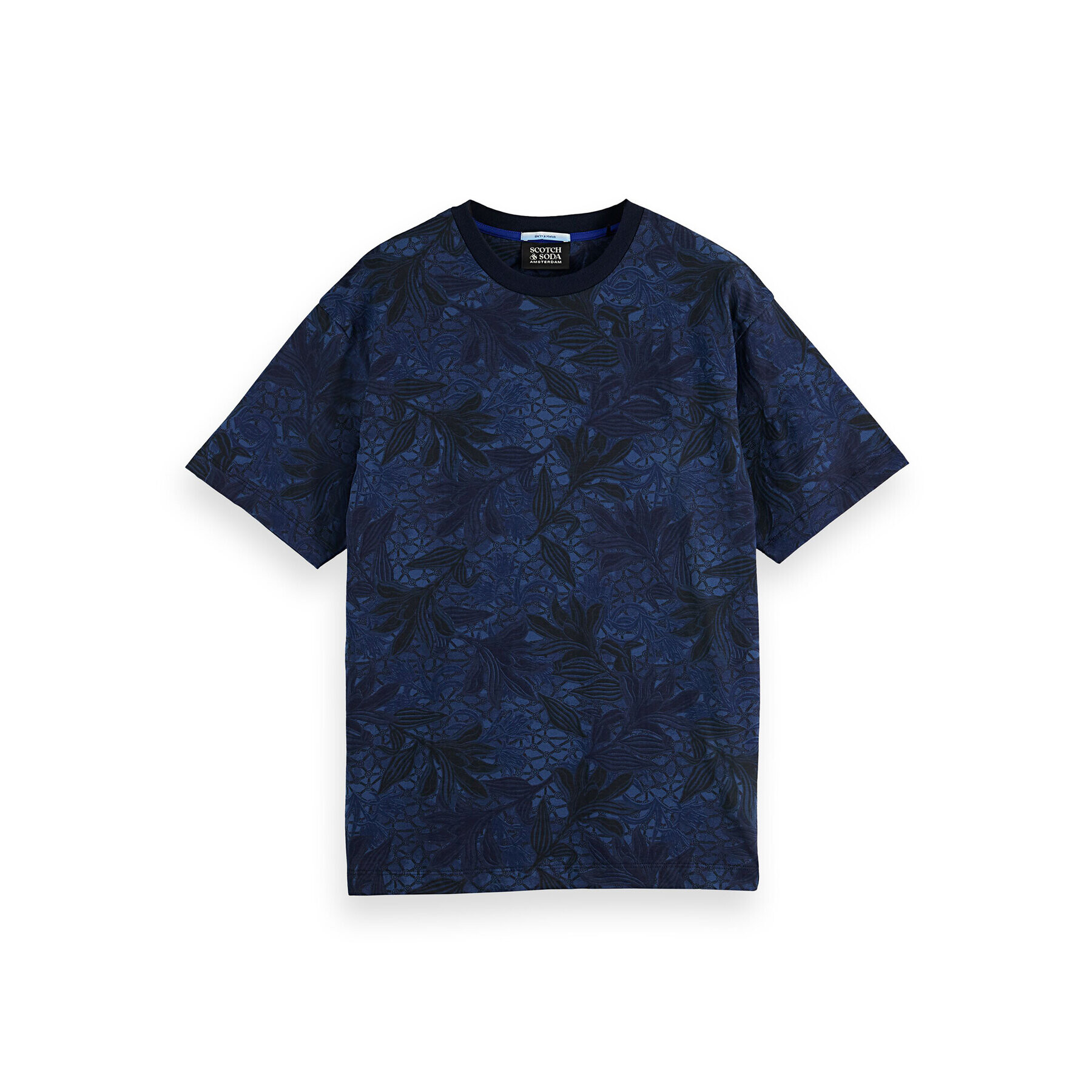 Scotch & Soda Тишърт 169083 Тъмносин Relaxed Fit - Pepit.bg