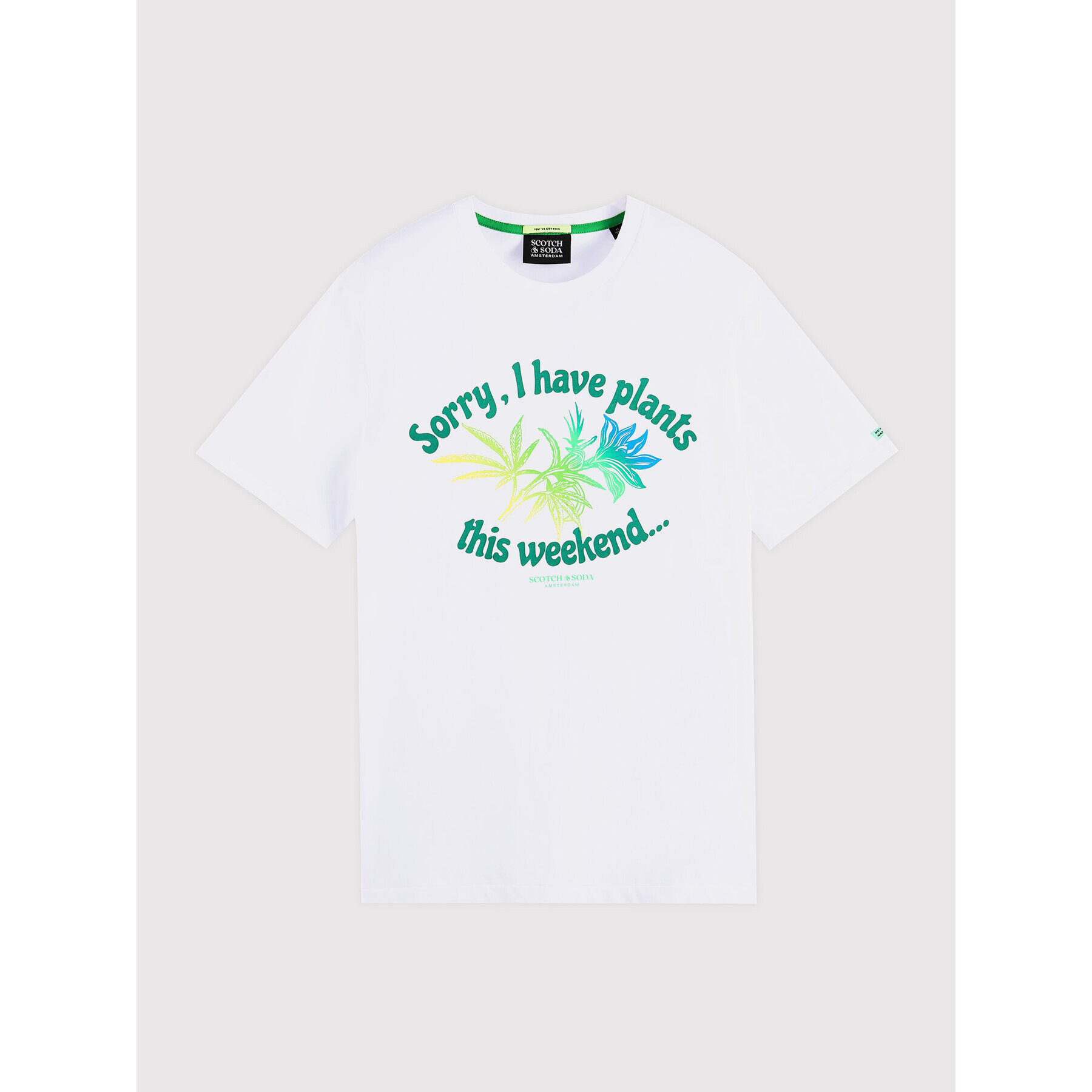 Scotch & Soda Тишърт 169209 Бял Regular Fit - Pepit.bg