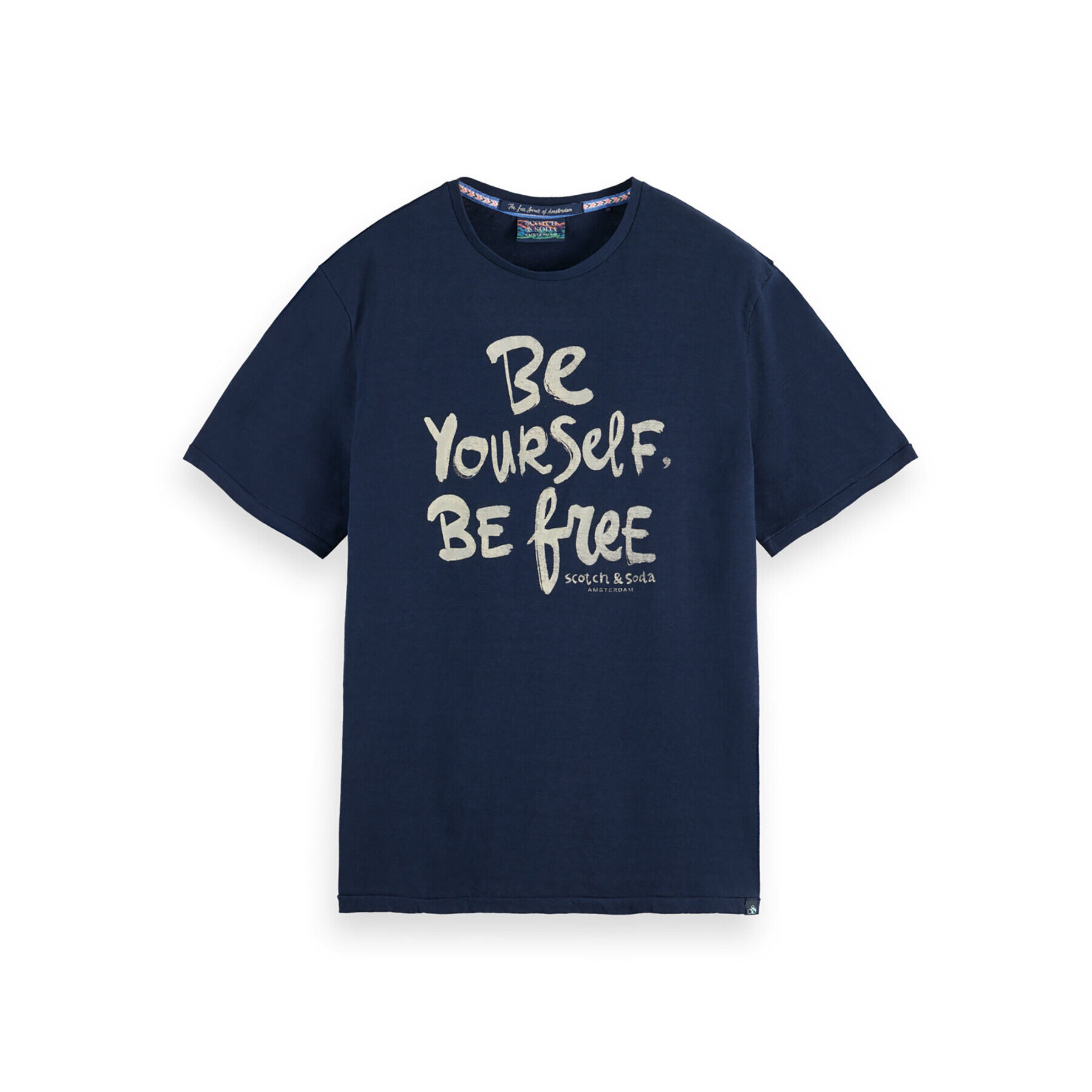 Scotch & Soda Тишърт 169243 Тъмносин Regular Fit - Pepit.bg