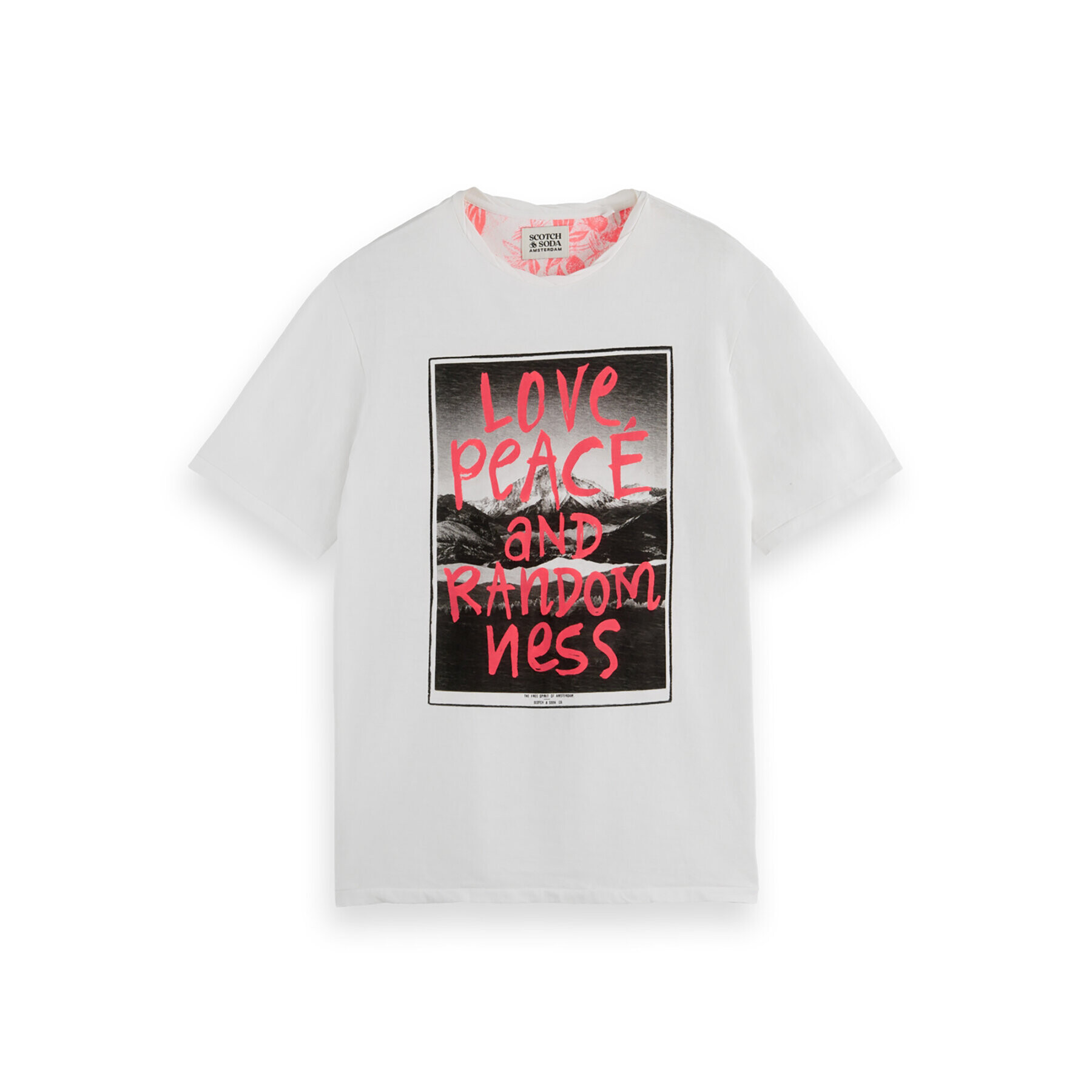 Scotch & Soda Тишърт 169514 Бял Regular Fit - Pepit.bg