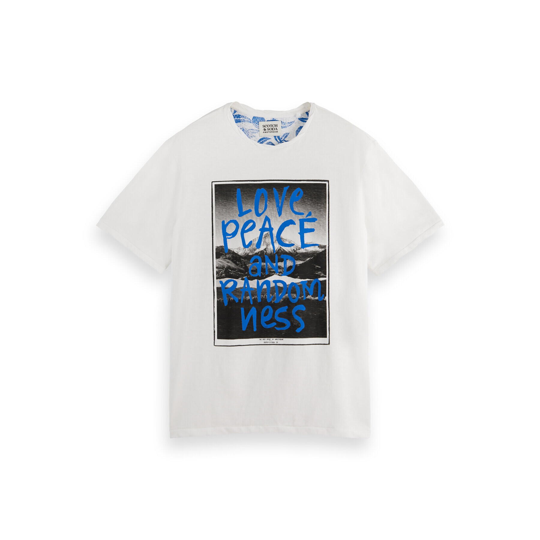 Scotch & Soda Тишърт 169514 Бял Regular Fit - Pepit.bg