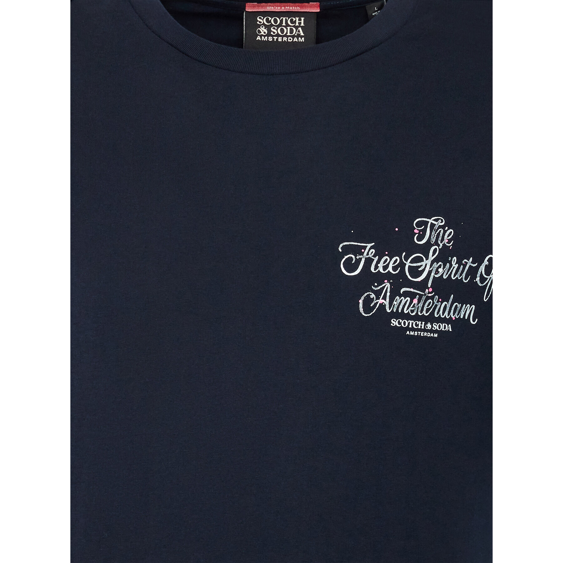 Scotch & Soda Тишърт 169944 Тъмносин Regular Fit - Pepit.bg