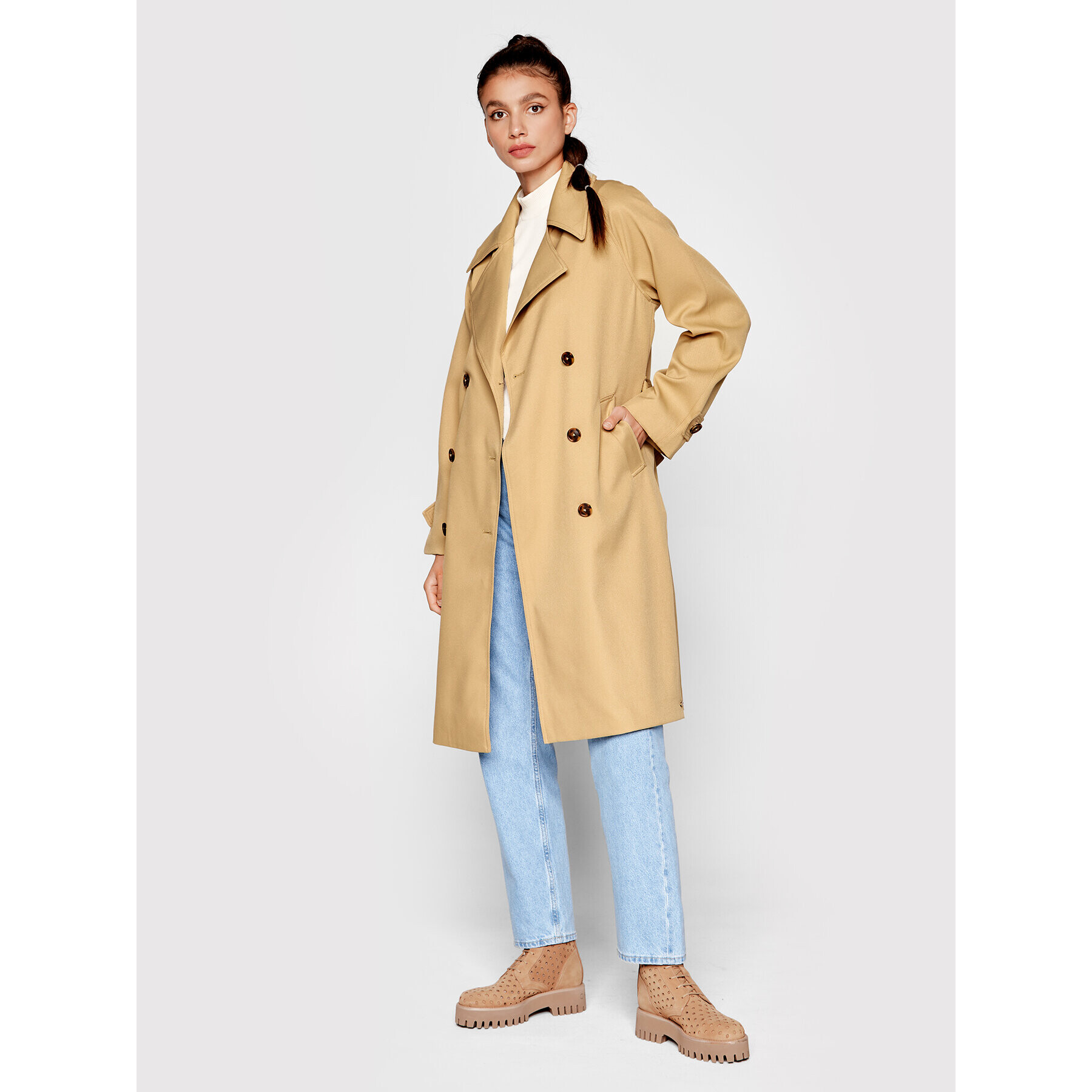 Scotch & Soda Тренч 167010 Бежов Regular Fit - Pepit.bg