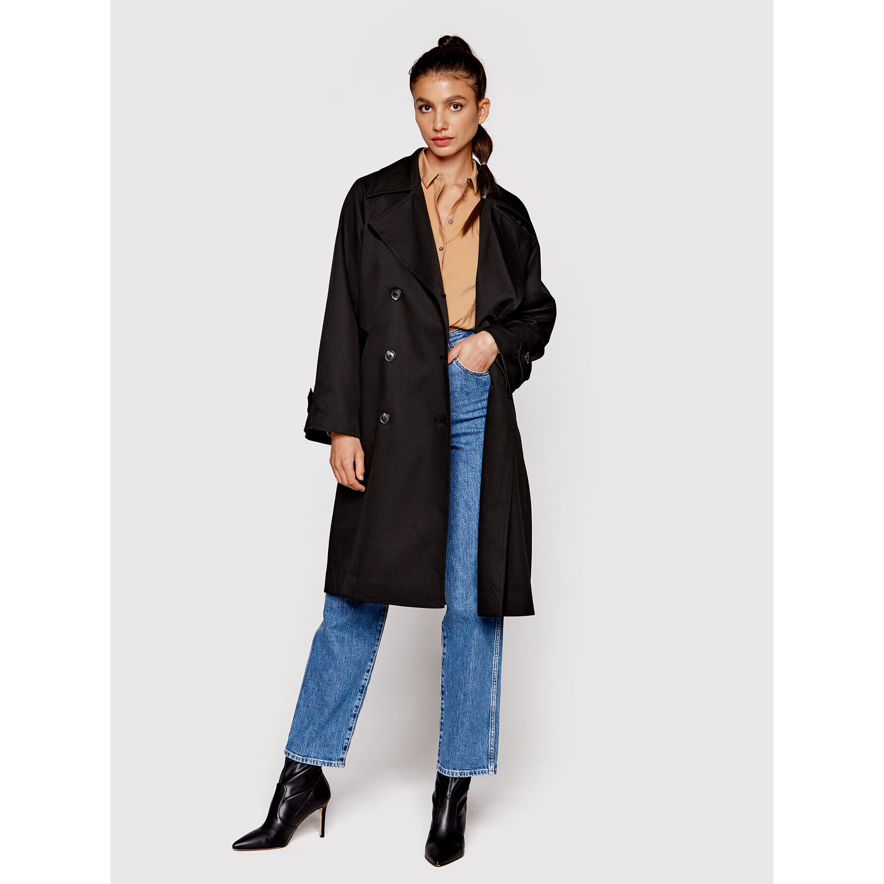 Scotch & Soda Тренч 167010 Черен Regular Fit - Pepit.bg