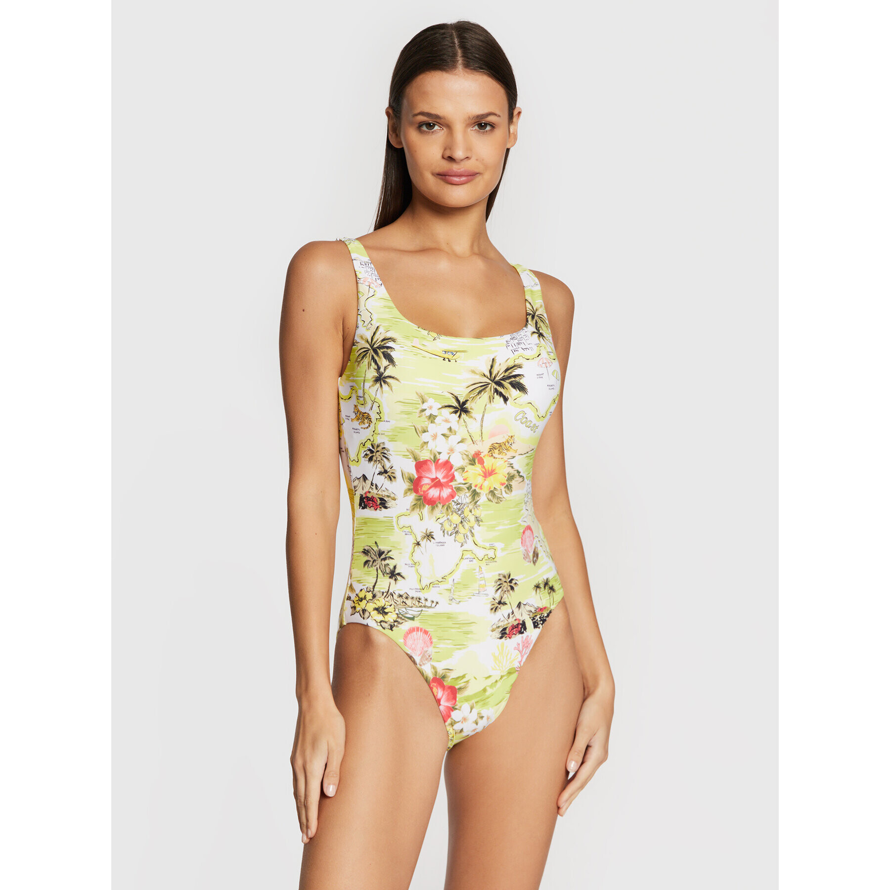 Seafolly Бански костюм Coast To Coast 11079-913 Жълт - Pepit.bg