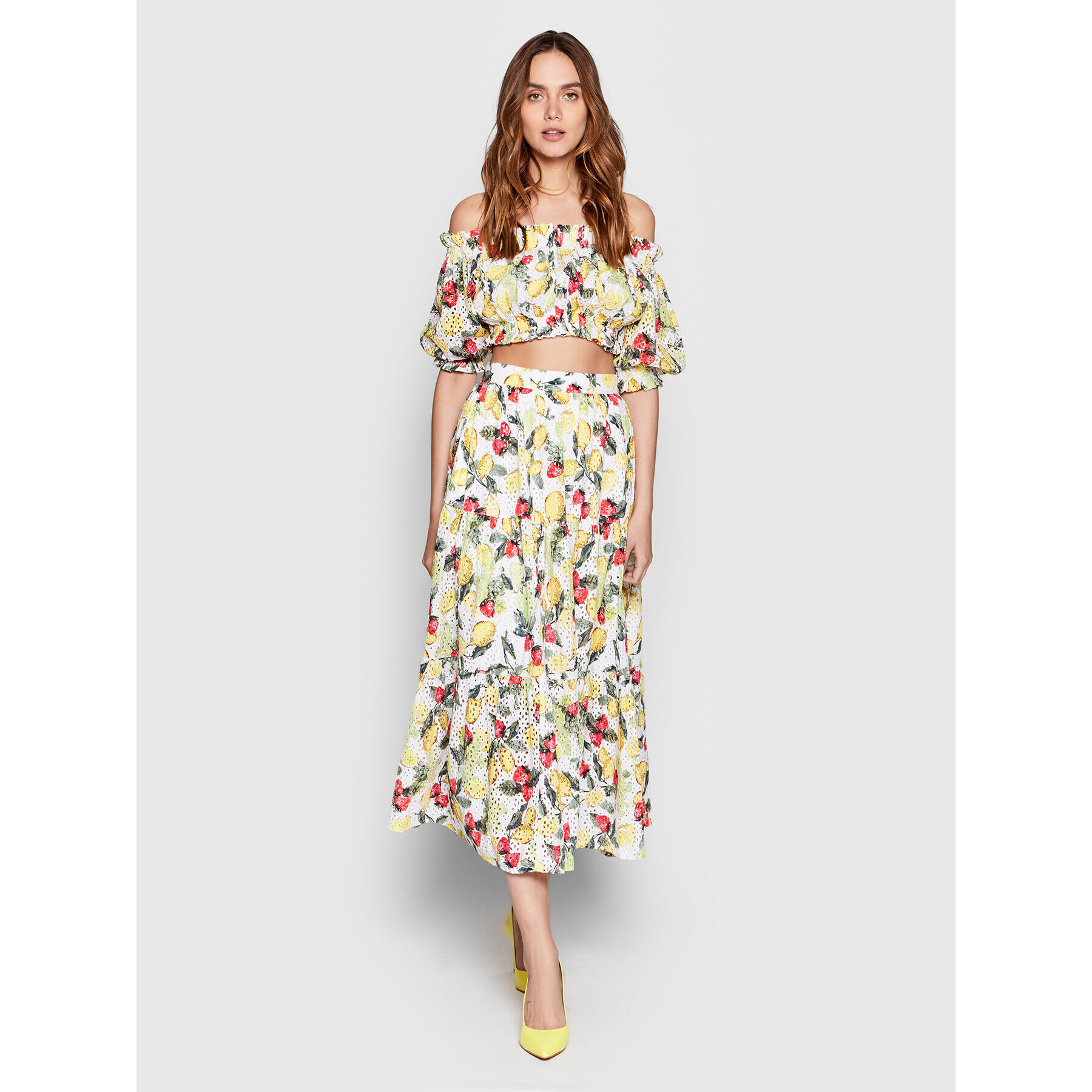 Seafolly Блуза Frill 54707-TO Бял Regular Fit - Pepit.bg