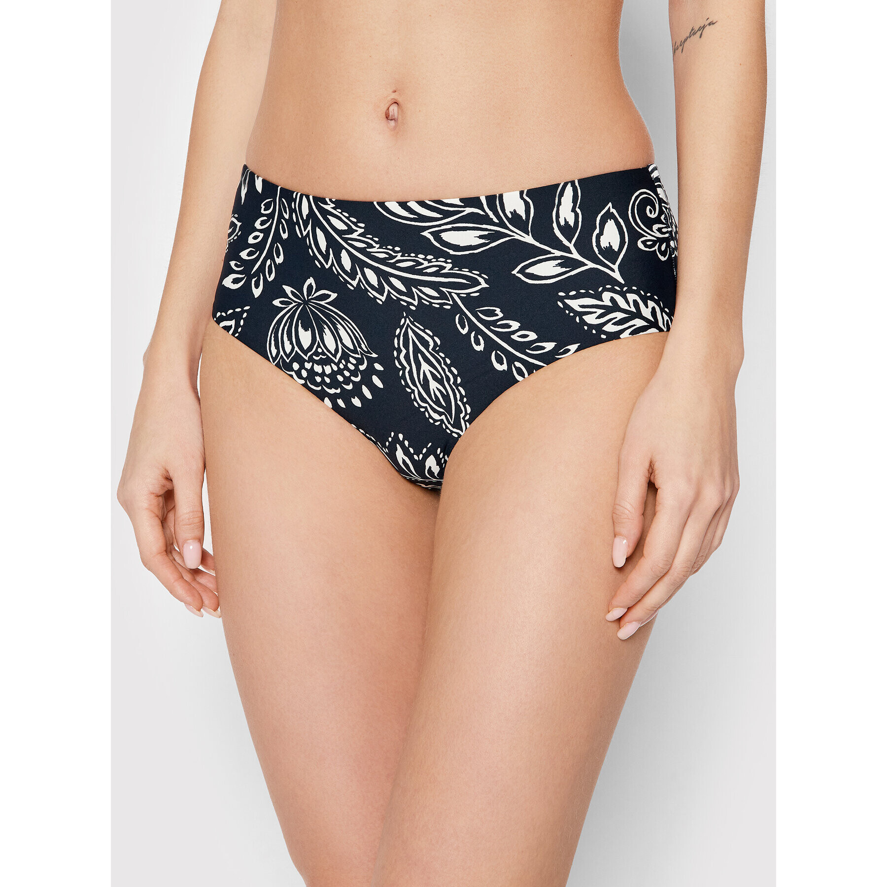 Seafolly Долнище на бански Wide Side Retro 40586-933 Тъмносин - Pepit.bg
