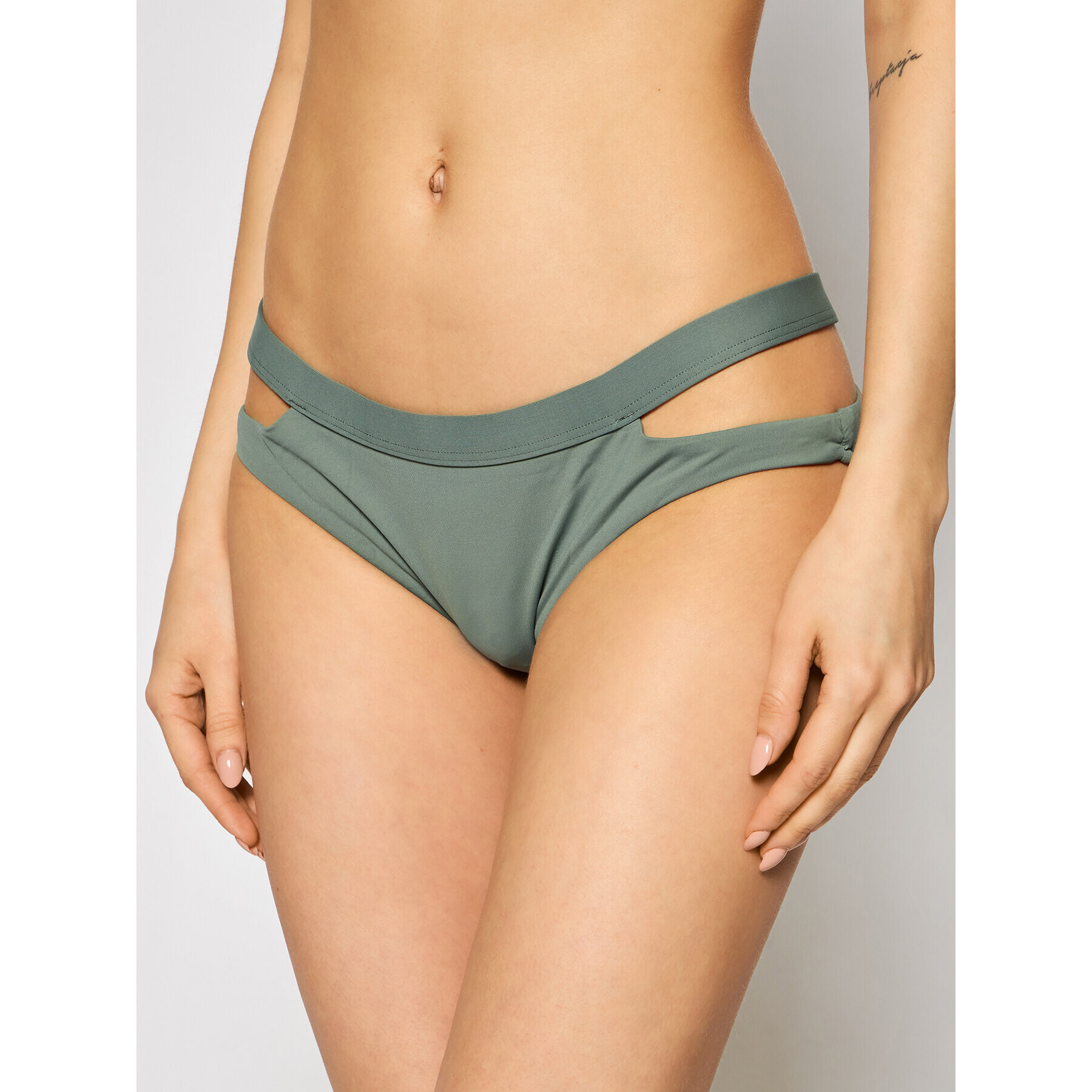 Seafolly Долнище на бански Active Split Band Hipster 40357-058 Зелен - Pepit.bg