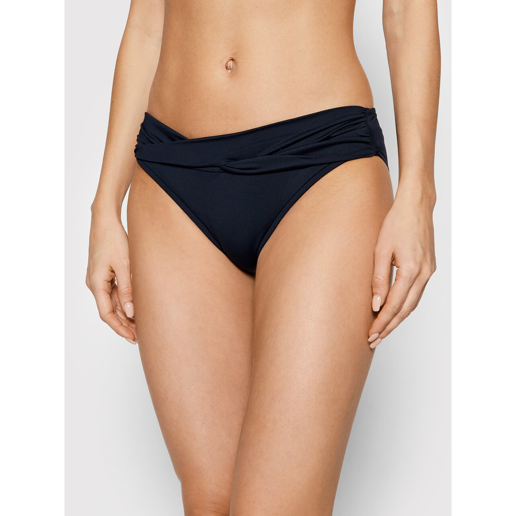 Seafolly Долнище на бански Twist Band 44320-942 Тъмносин - Pepit.bg