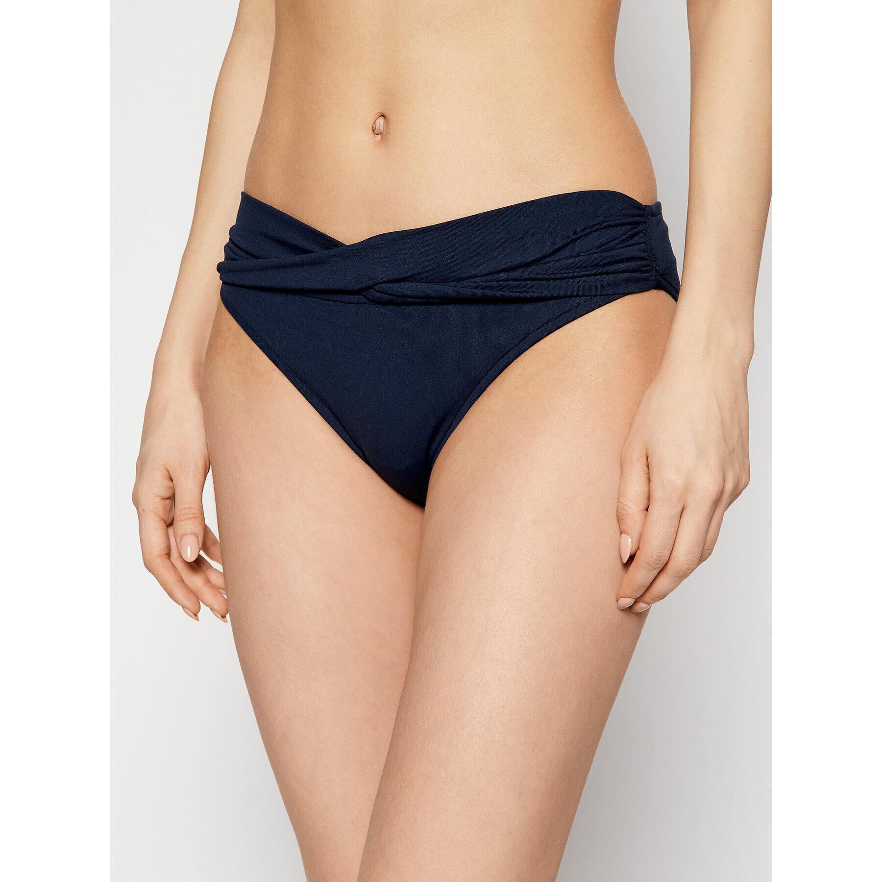 Seafolly Долнище на бански Twist Band S4320-065 Тъмносин - Pepit.bg