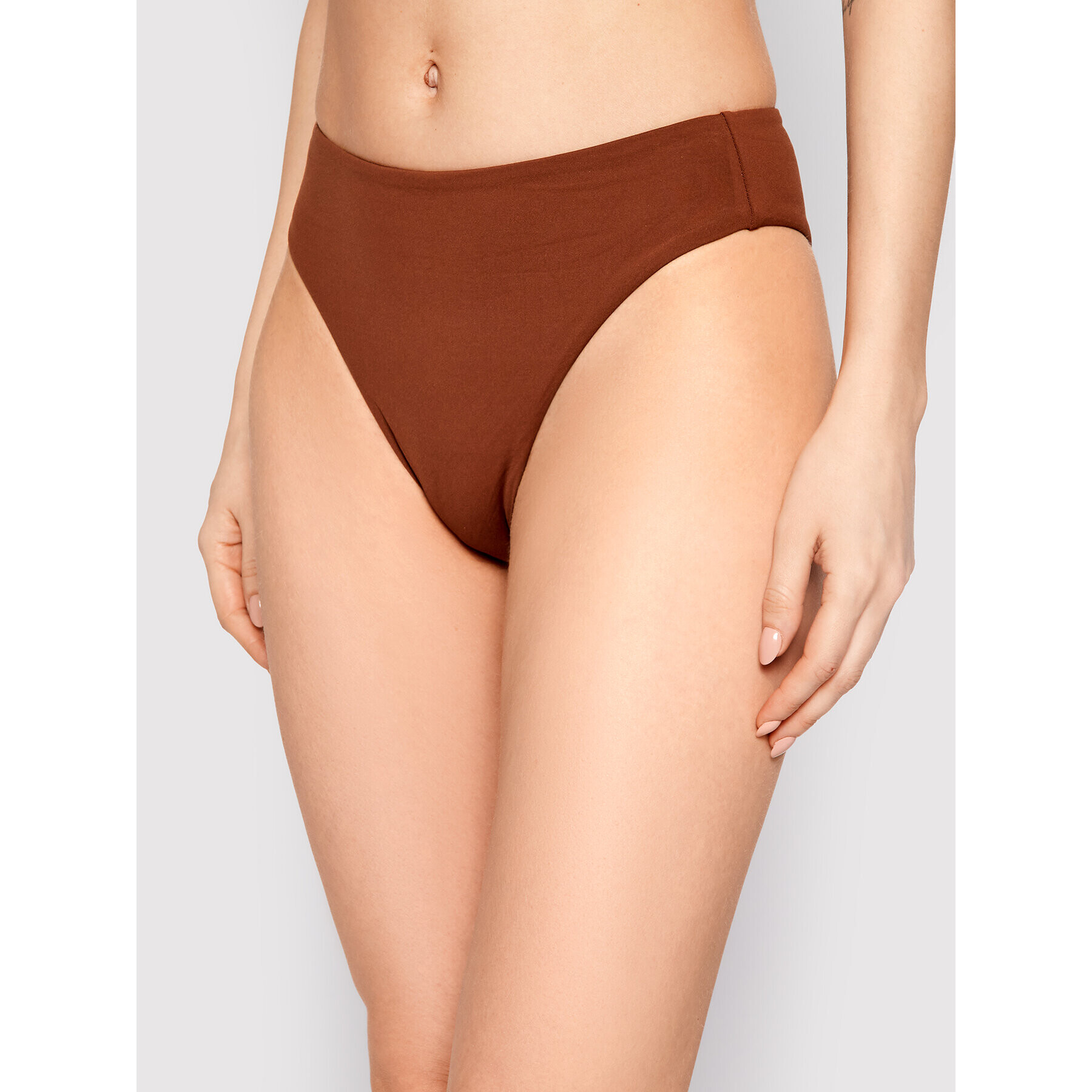 Seafolly Долнище на бански Wide Side 40629-058 Кафяв - Pepit.bg