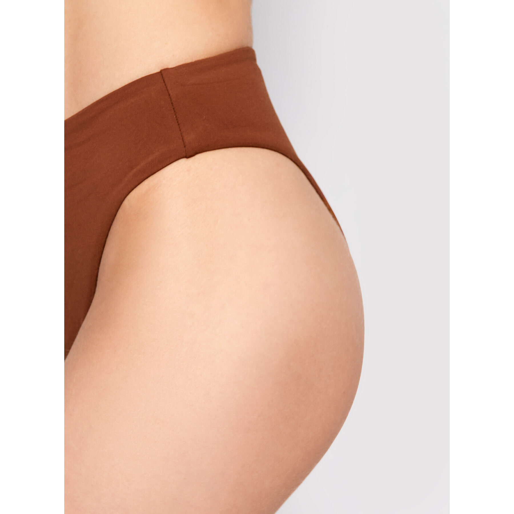 Seafolly Долнище на бански Wide Side 40629-058 Кафяв - Pepit.bg