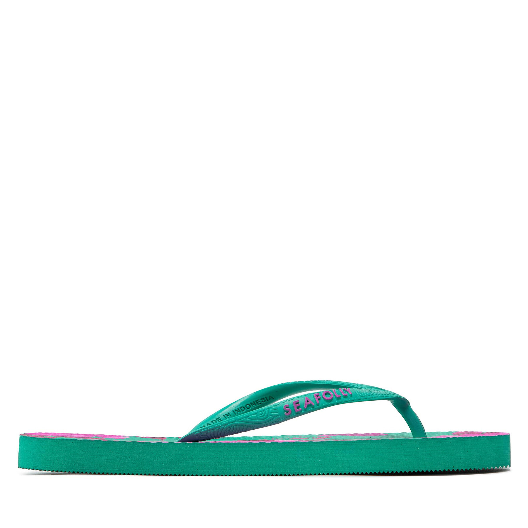 Seafolly Джапанки Full Bloom Thong 71826 Зелен - Pepit.bg