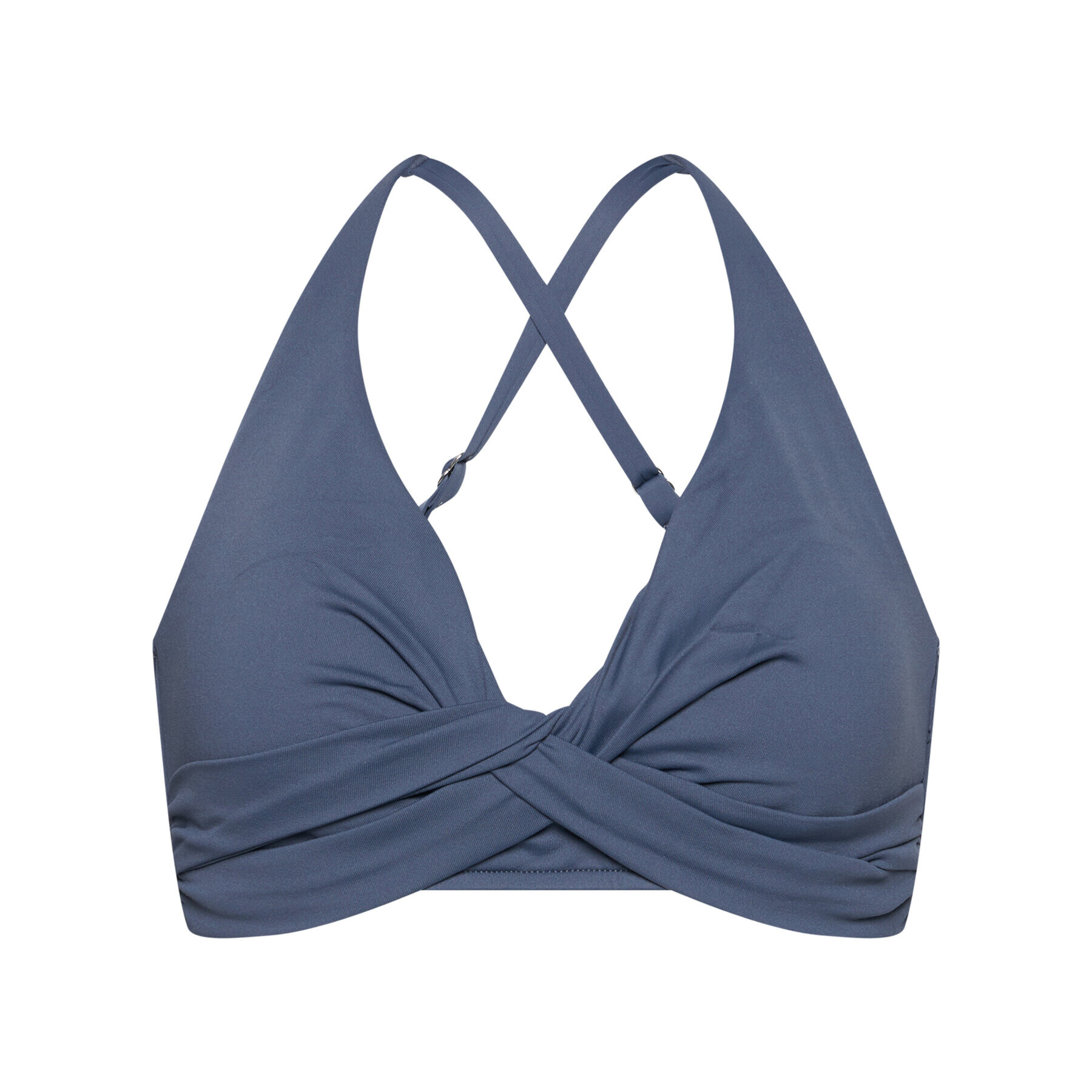 Seafolly Горнище на бански Dd Double Wrap Front 31275DD-065 Сив - Pepit.bg
