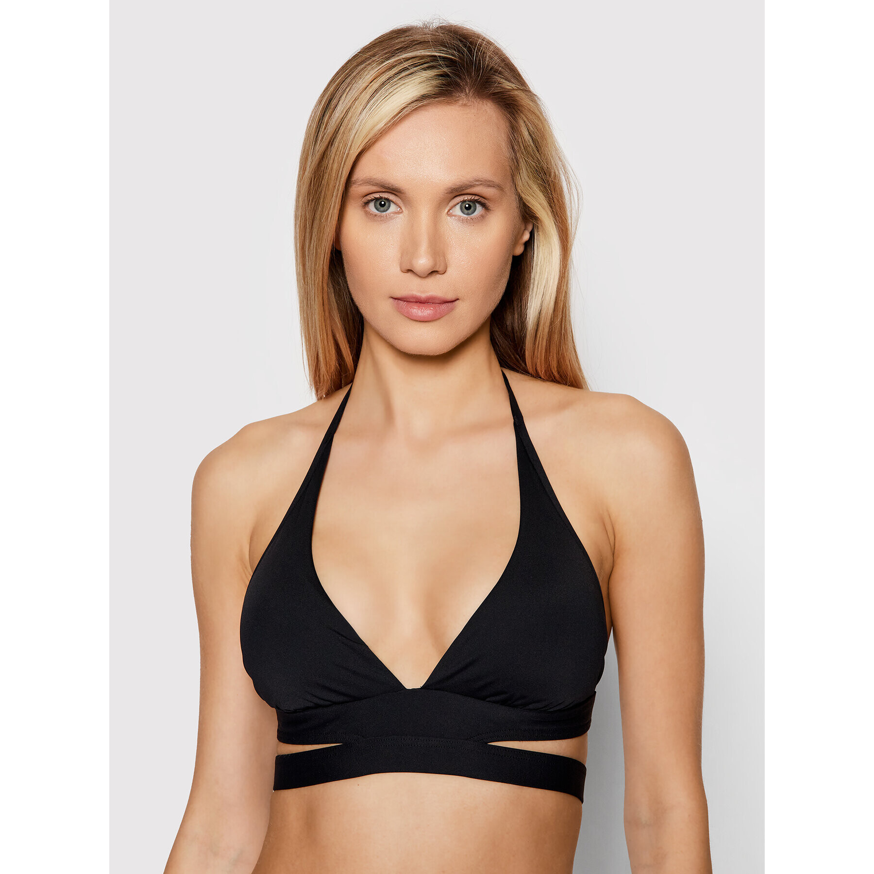 Seafolly Горнище на бански Halter 30645-942 Черен - Pepit.bg