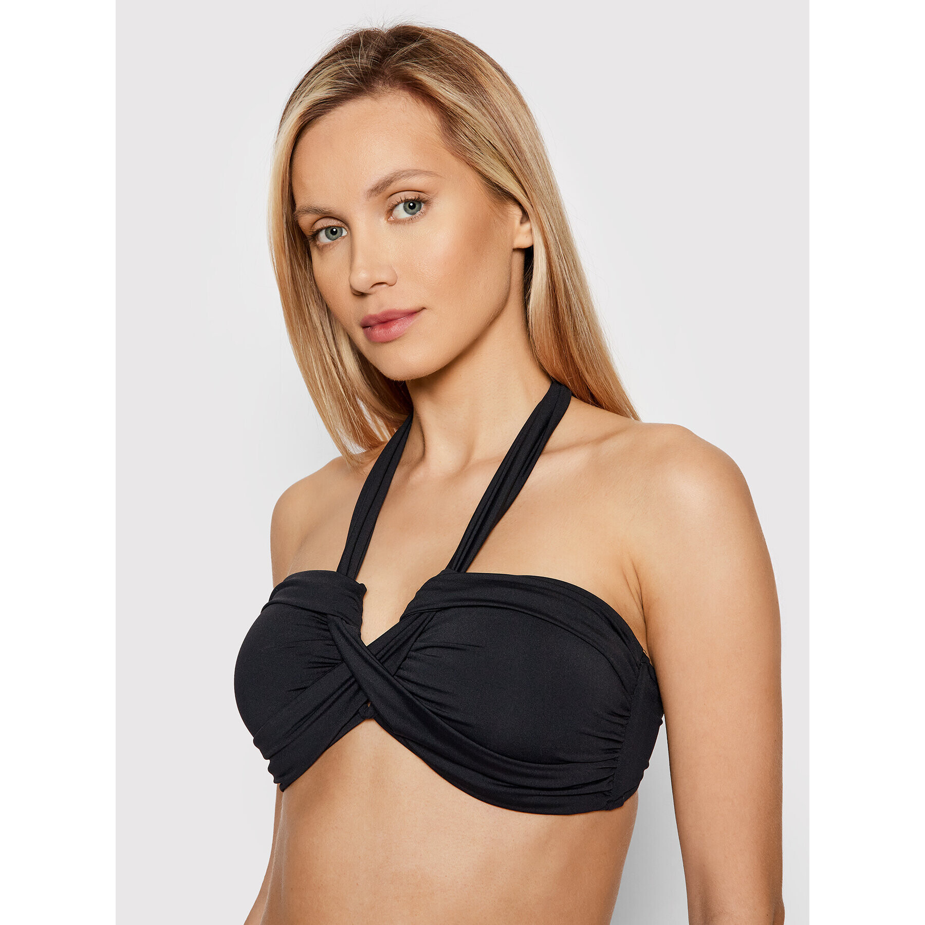 Seafolly Горнище на бански Halter 33816-942 Черен - Pepit.bg