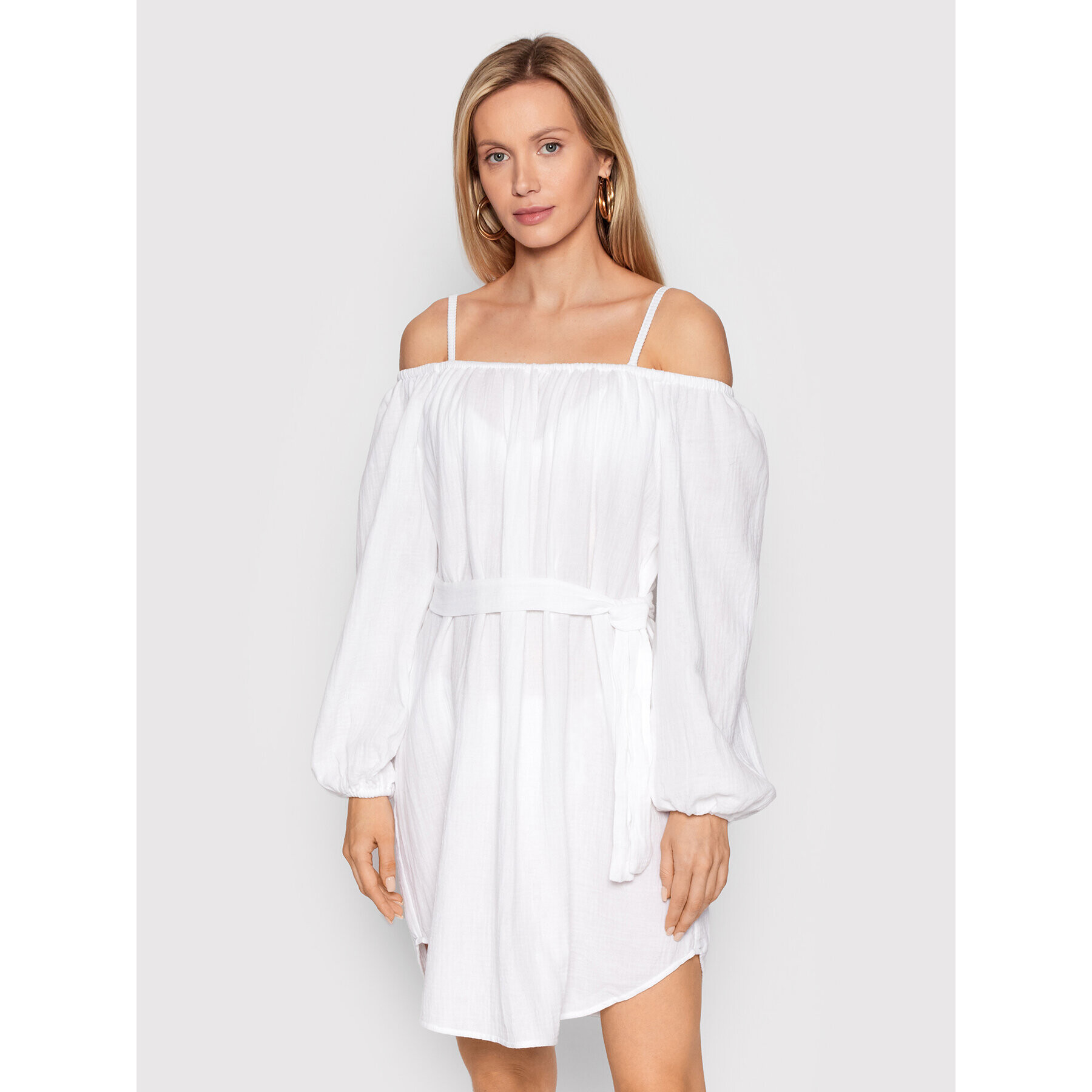 Seafolly Лятна рокля Double Cloth 54607-CU Бял Relaxed Fit - Pepit.bg