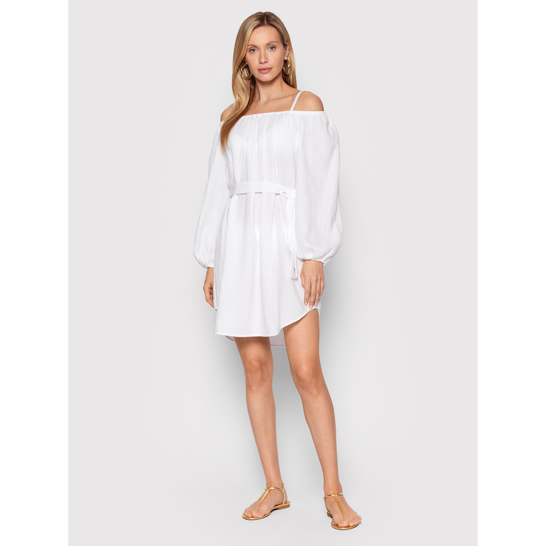 Seafolly Лятна рокля Double Cloth 54607-CU Бял Relaxed Fit - Pepit.bg