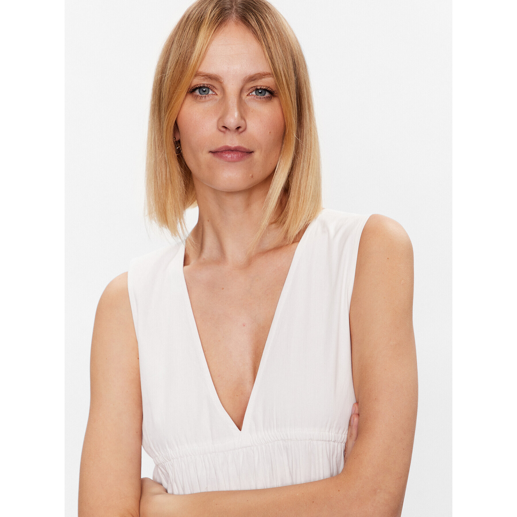 Seafolly Лятна рокля Sunbreak 54878-DR Бял Relaxed Fit - Pepit.bg
