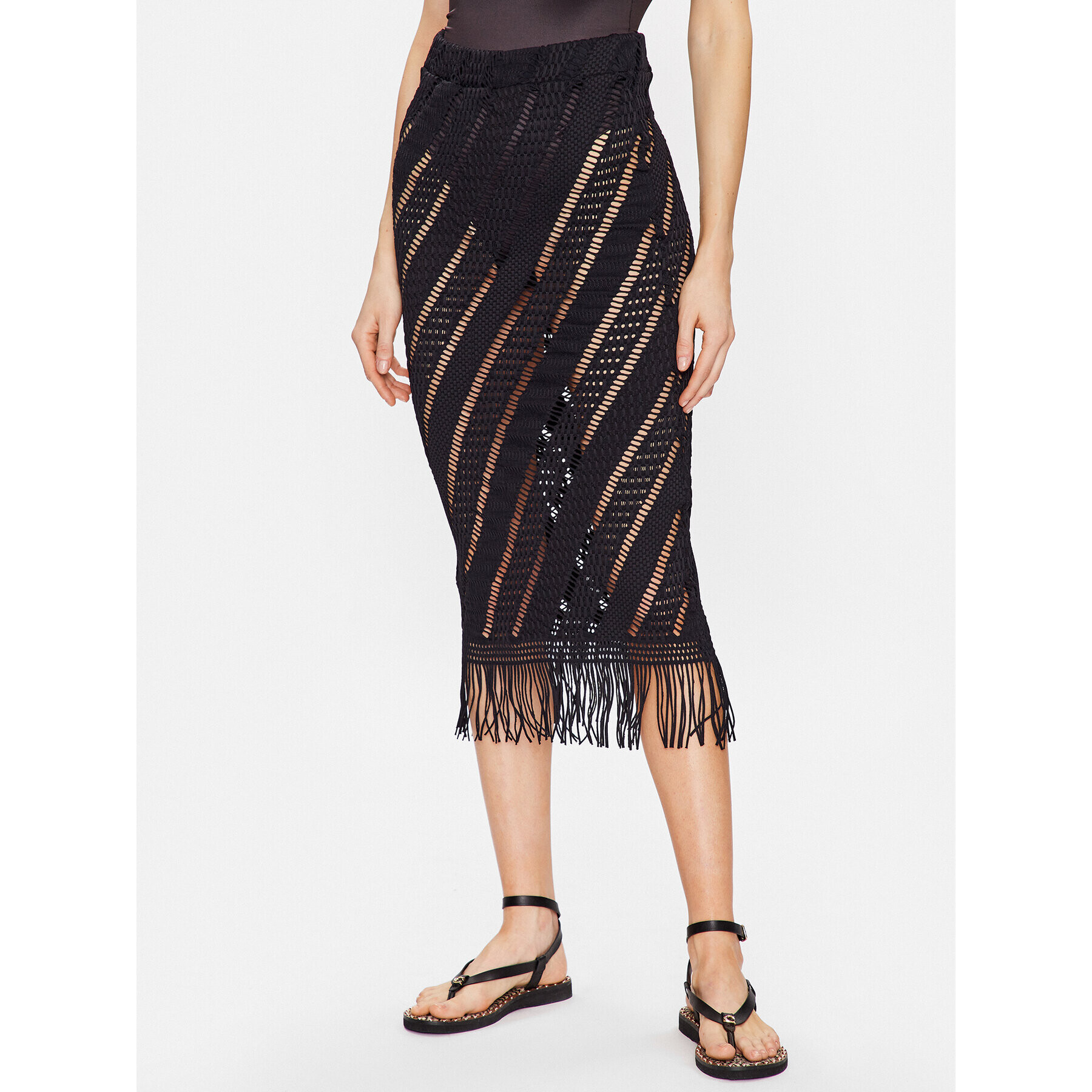 Seafolly Миди пола Marrakesh 54847-SK Черен Slim Fit - Pepit.bg