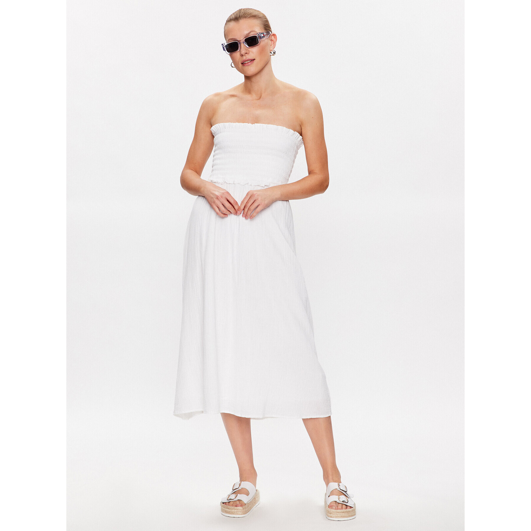 Seafolly Плажна рокля 54880-DR Бял - Pepit.bg