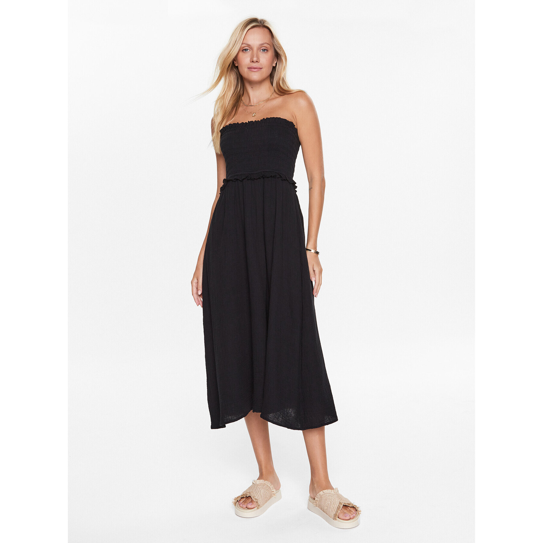 Seafolly Плажна рокля 54880-DR Черен - Pepit.bg