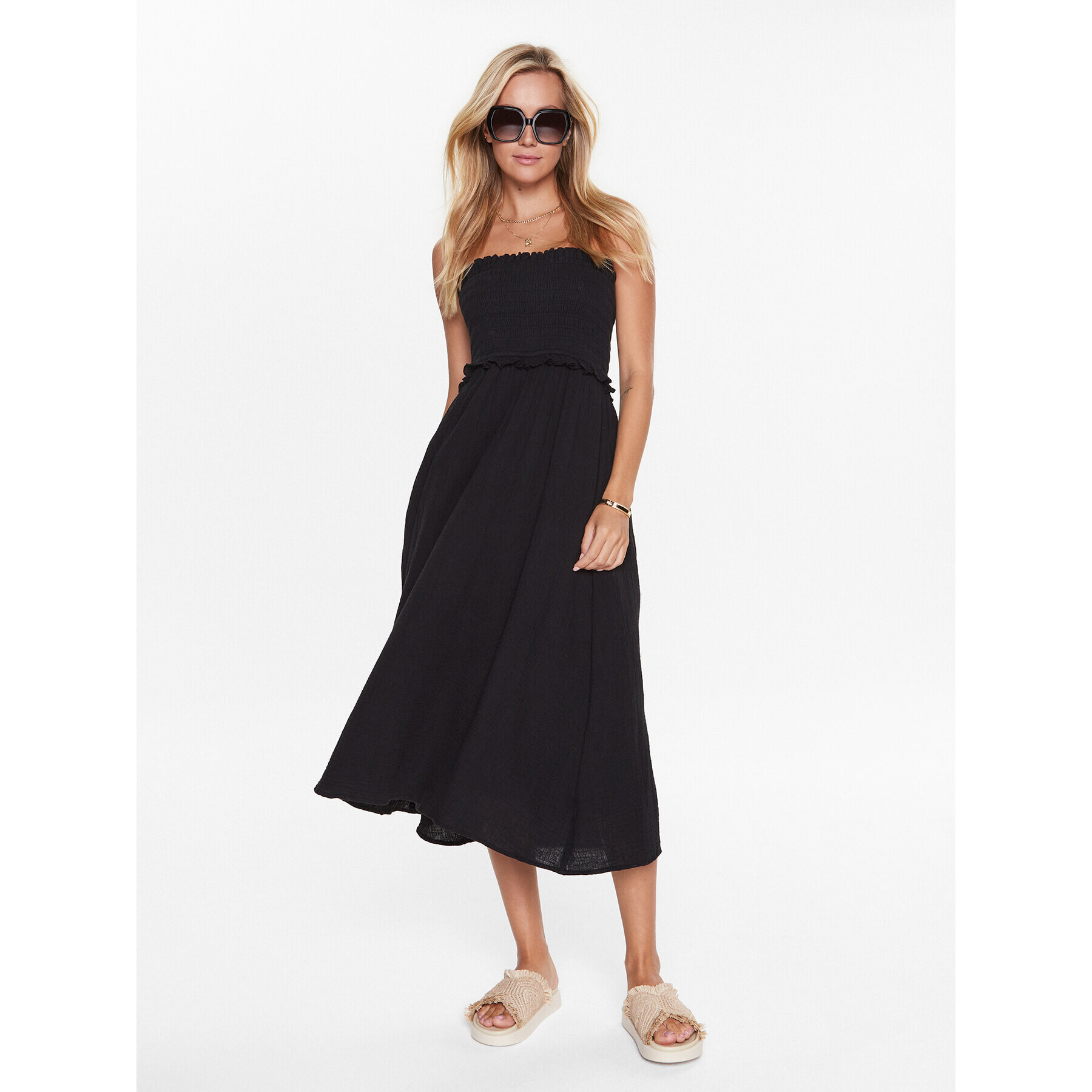 Seafolly Плажна рокля 54880-DR Черен - Pepit.bg