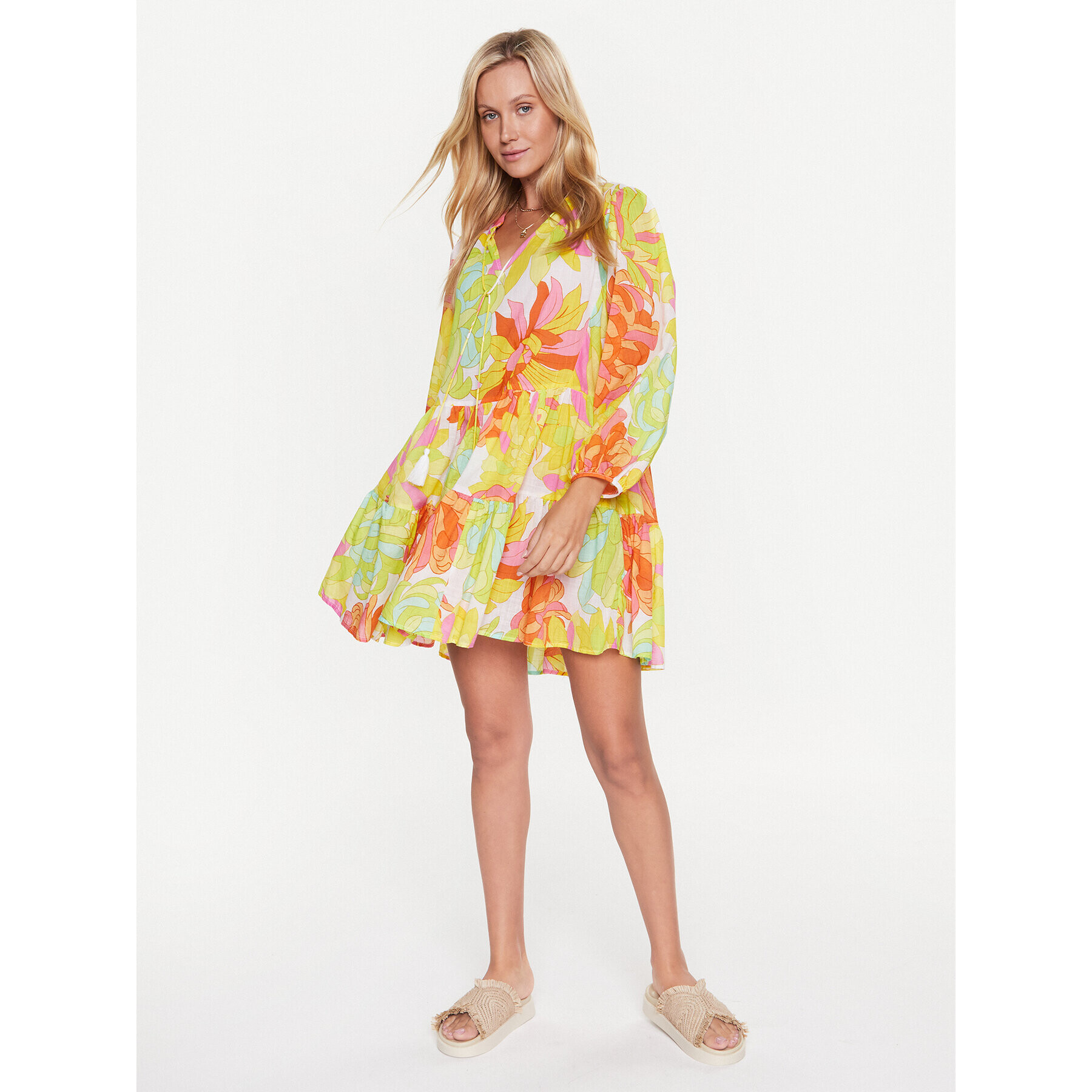 Seafolly Плажна рокля 54913-DR Бял - Pepit.bg