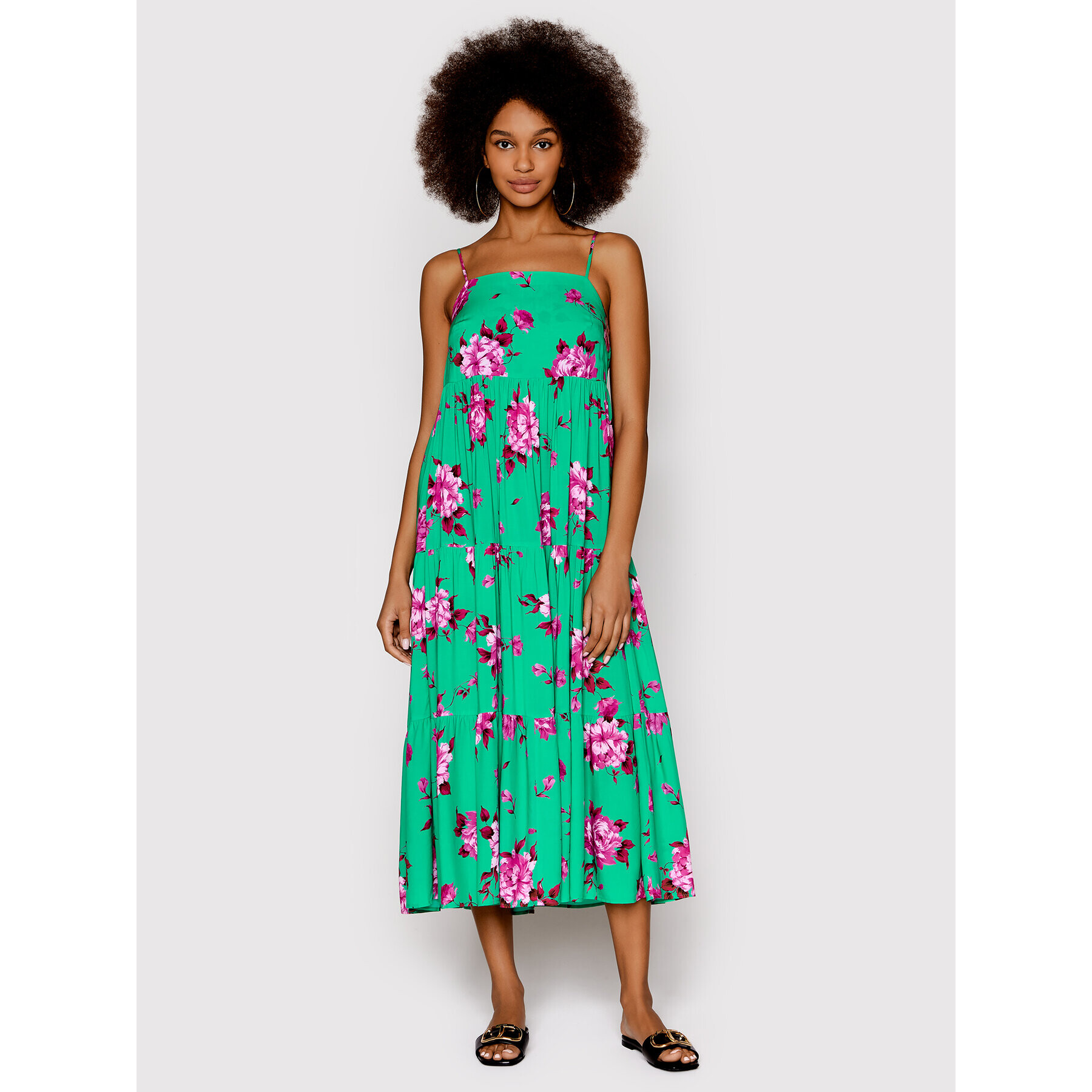 Seafolly Плажна рокля Full Bloom 54656-DR Зелен Regular Fit - Pepit.bg