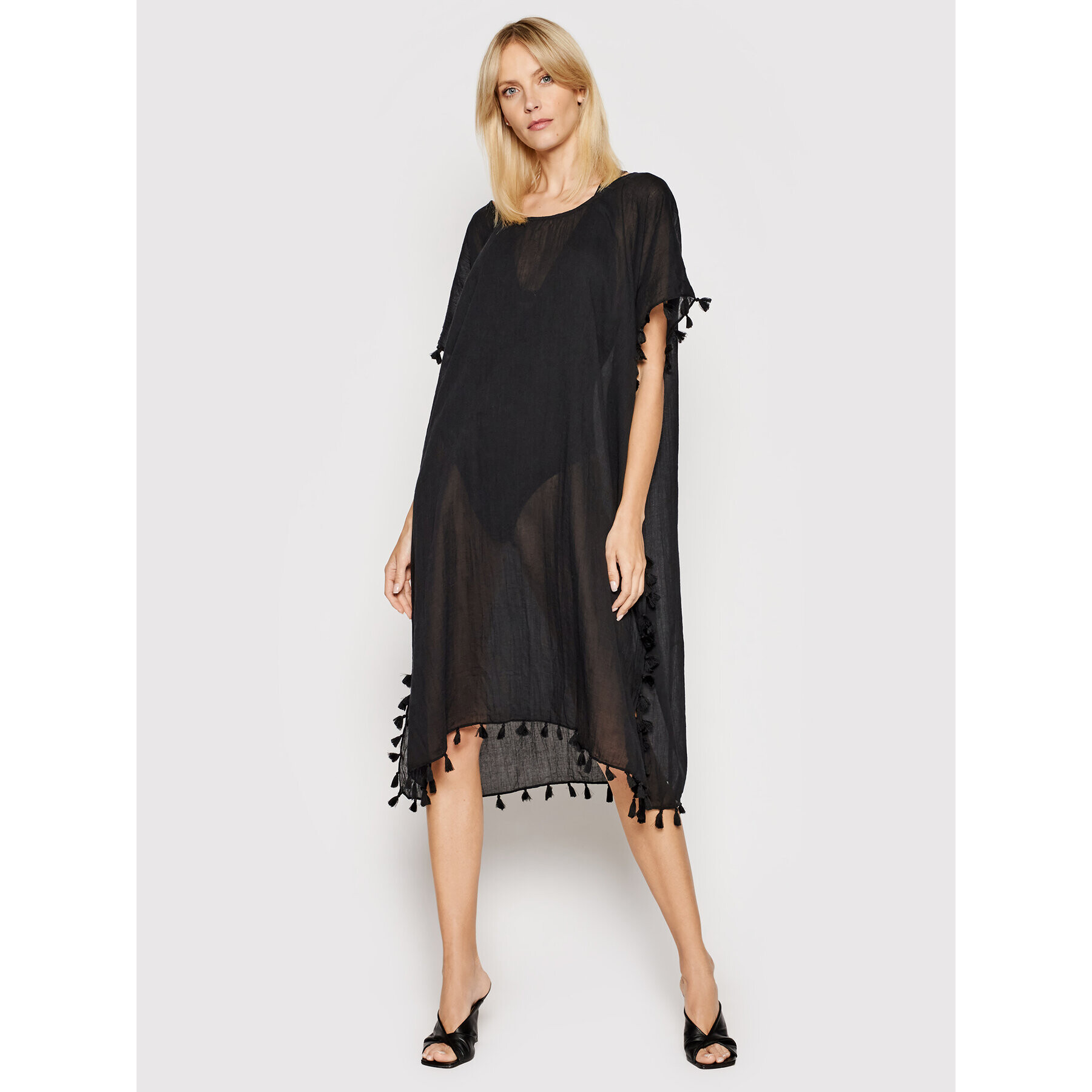 Seafolly Плажна рокля Amnesia 53638 Черен Regular Fit - Pepit.bg