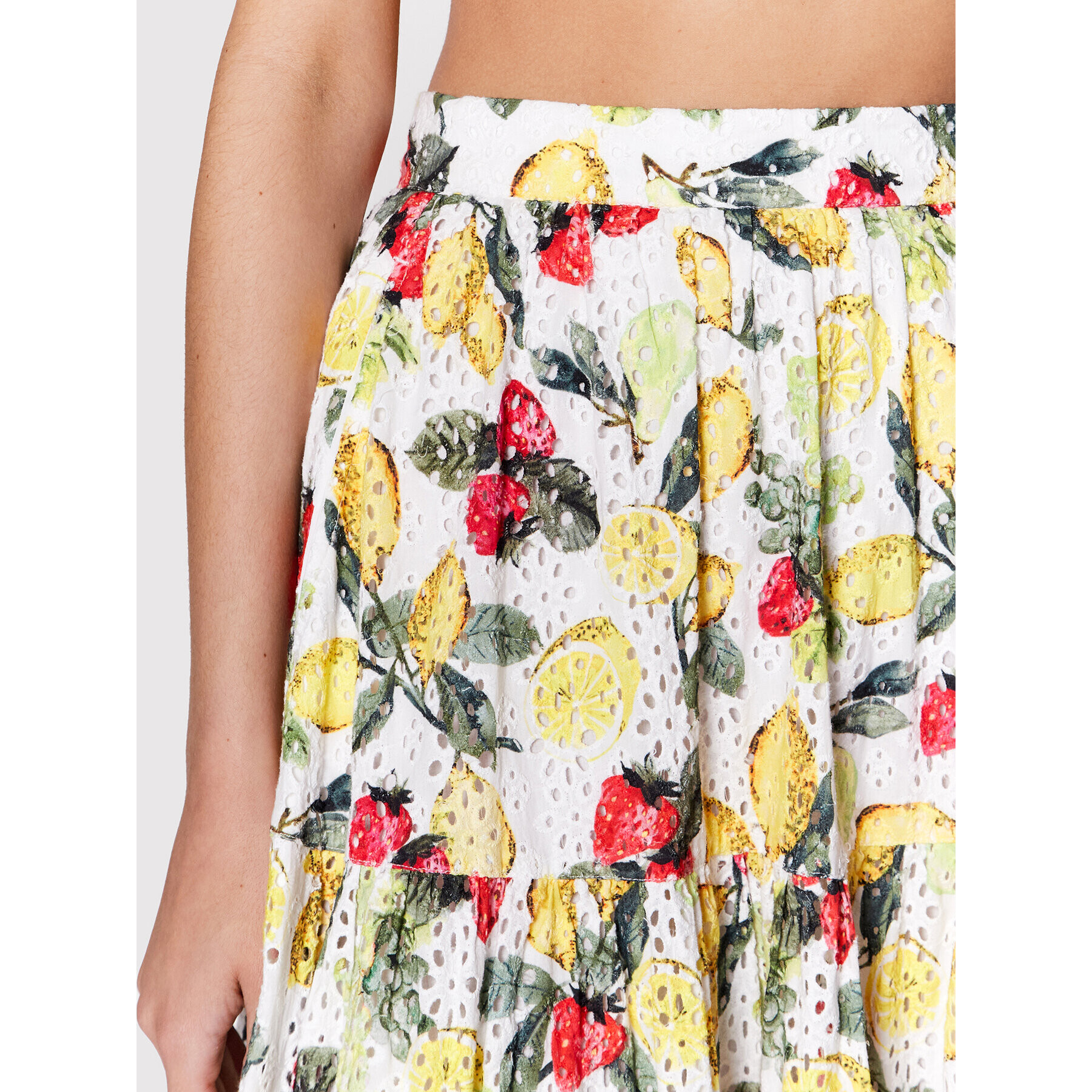 Seafolly Пола тип трапец Tiered 54708-SK Бял Regular Fit - Pepit.bg