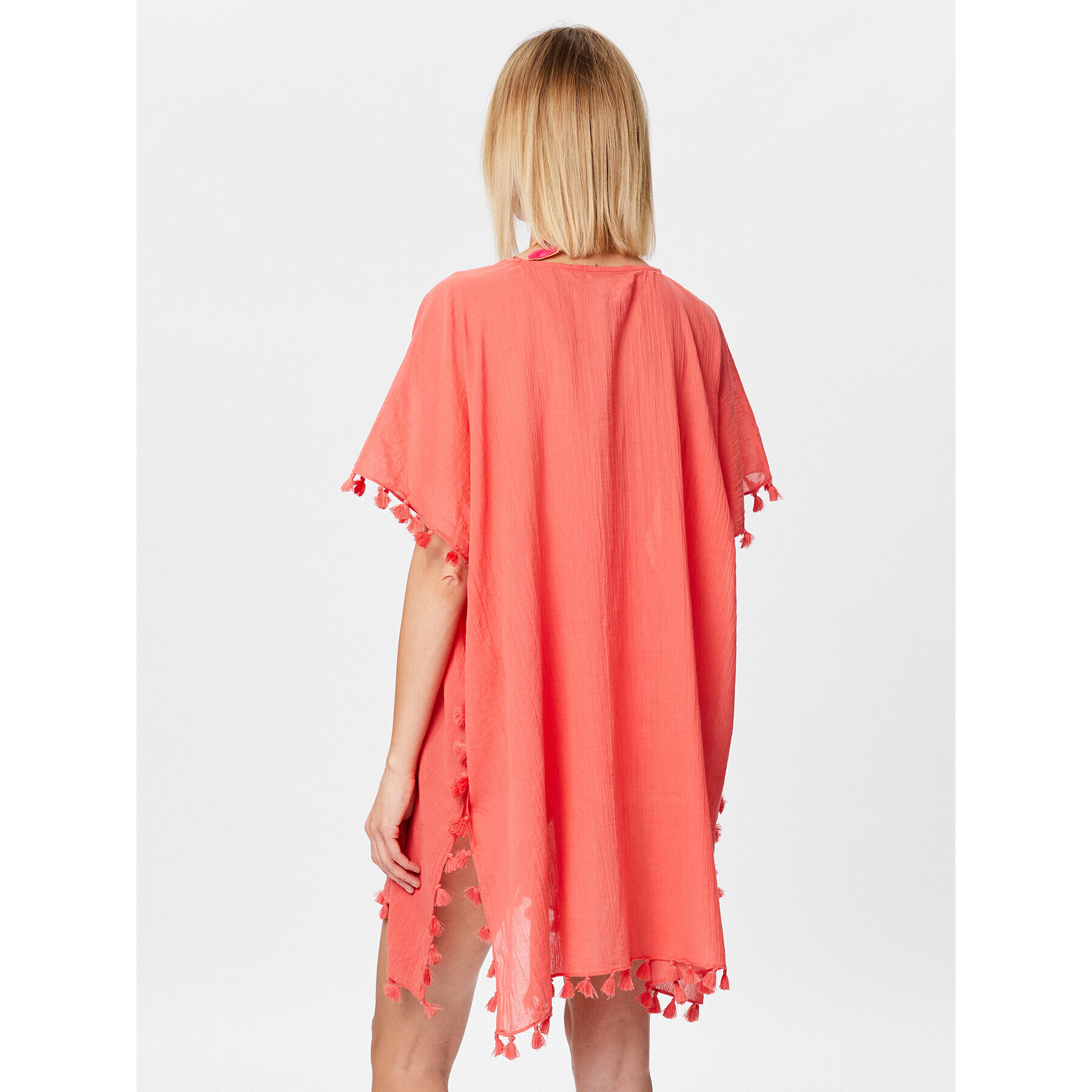Seafolly Пончо Beachedit 52162 Червен Regular Fit - Pepit.bg