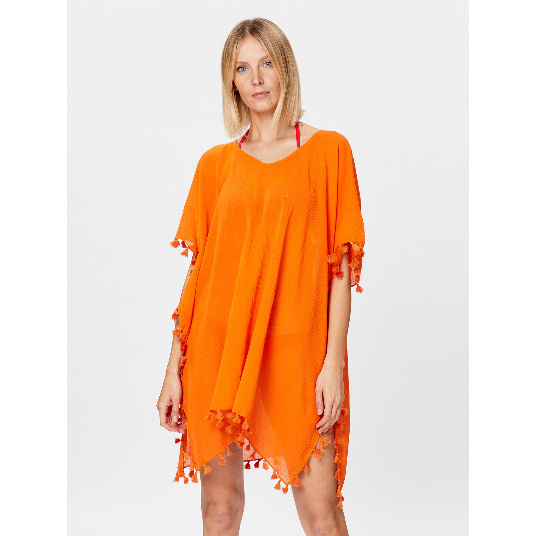 Seafolly Пончо Beachedit 52162 Оранжев Regular Fit - Pepit.bg