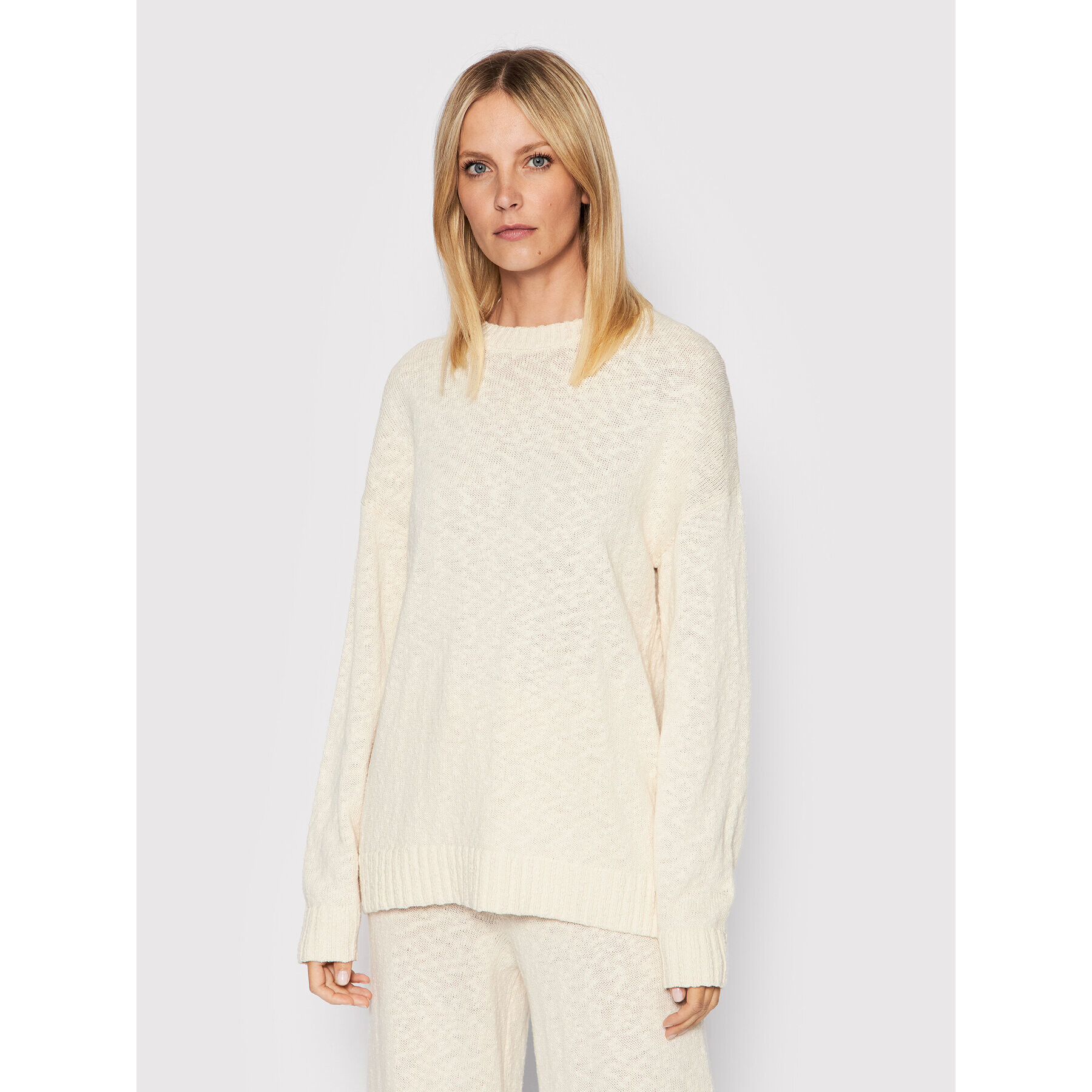 Seafolly Пуловер Boucle 54693-KN Бежов Relaxed Fit - Pepit.bg