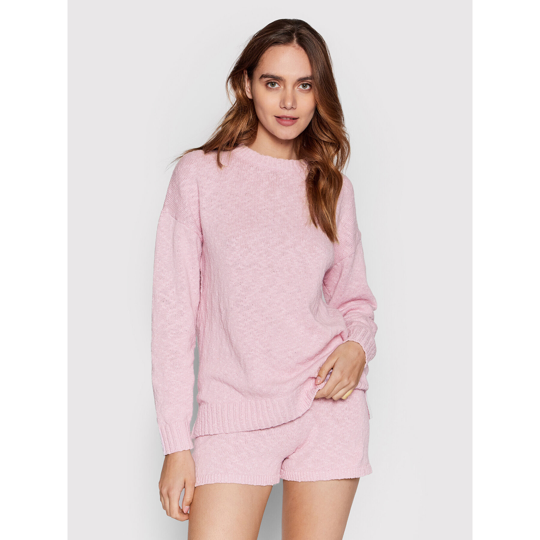 Seafolly Пуловер Boucle 54693-KN Виолетов Relaxed Fit - Pepit.bg