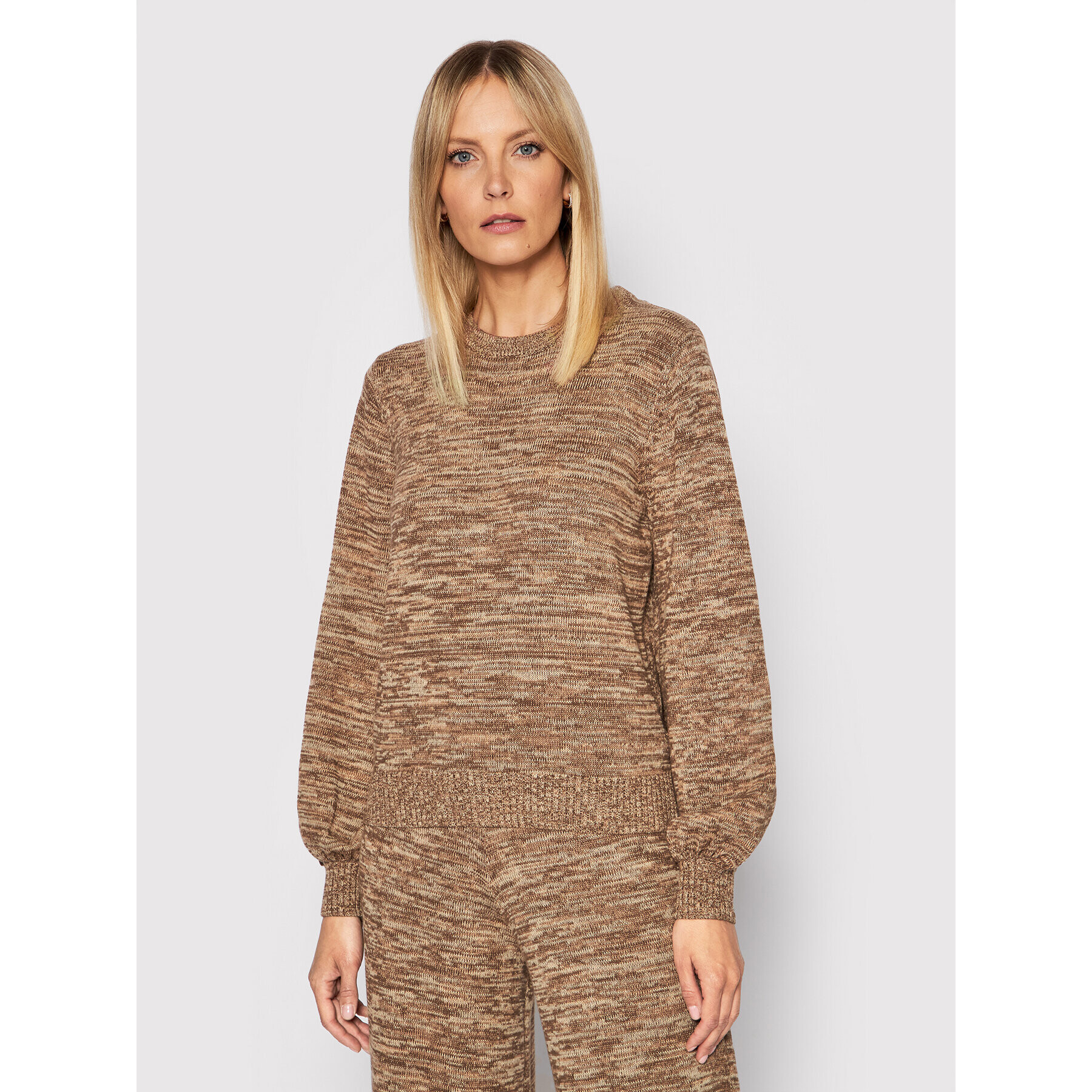 Seafolly Пуловер Mapple Knit 54727-KN Кафяв Relaxed Fit - Pepit.bg