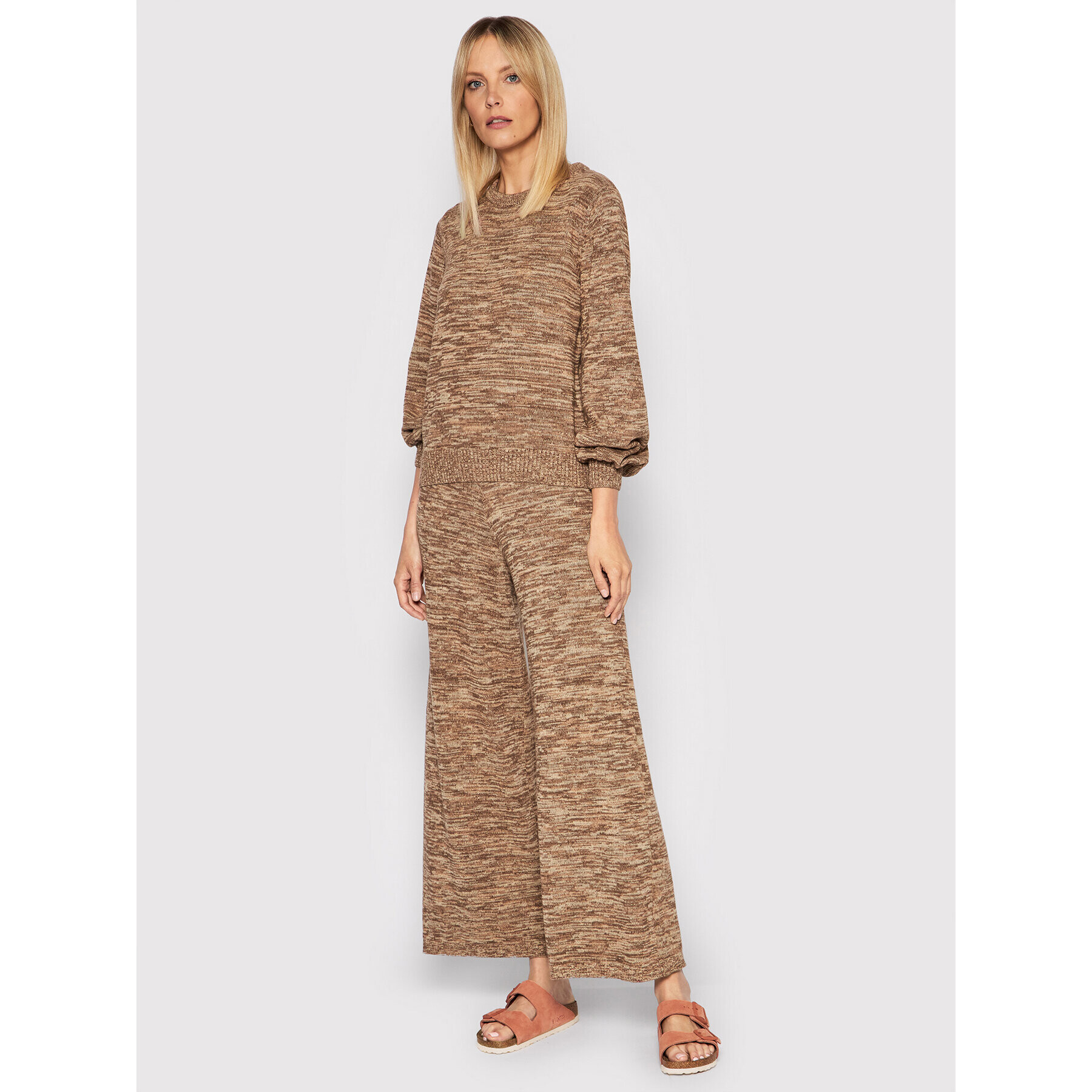 Seafolly Пуловер Mapple Knit 54727-KN Кафяв Relaxed Fit - Pepit.bg