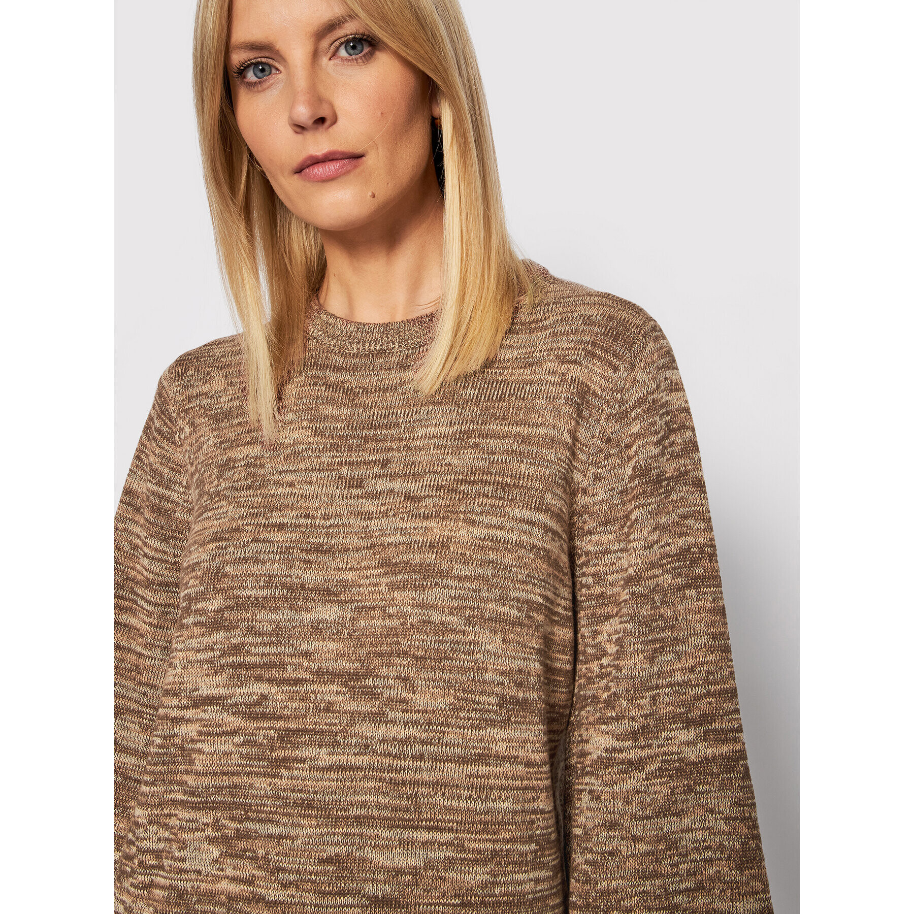 Seafolly Пуловер Mapple Knit 54727-KN Кафяв Relaxed Fit - Pepit.bg